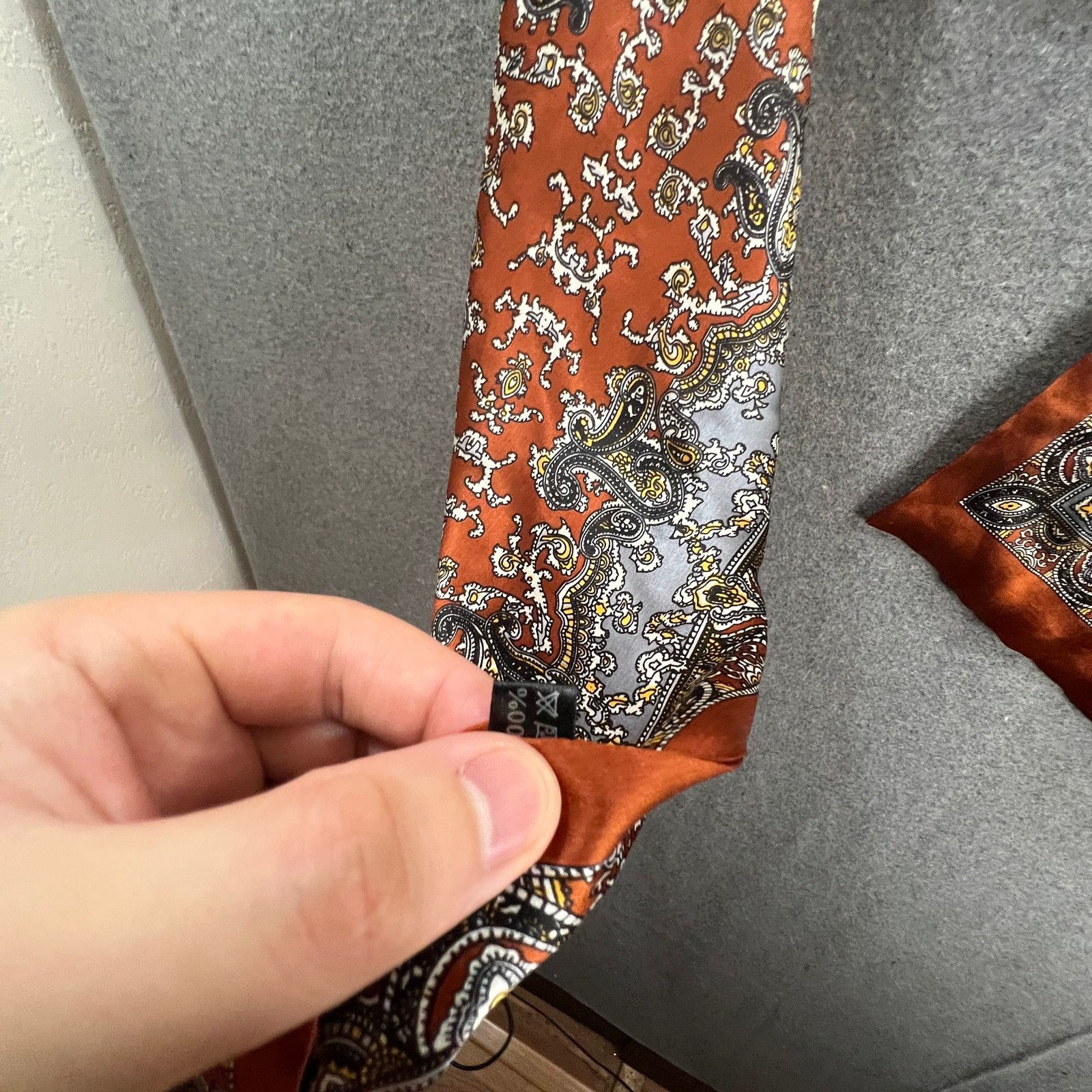 Other Silk Scarf Brown Multicolor Size ONE SIZE - 3 Thumbnail