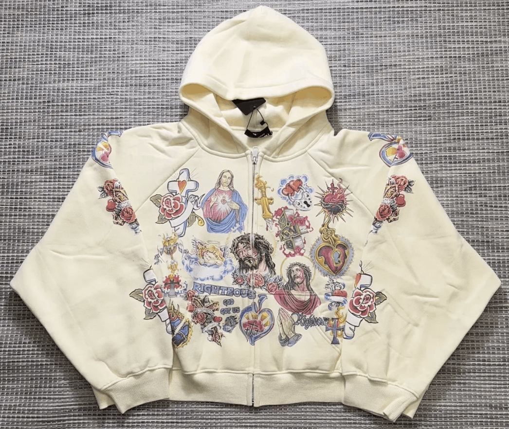 Other We Are Righteous Risen King Zip (Cream) Size US S / EU 44-46 / 1 - 1 Thumbnail