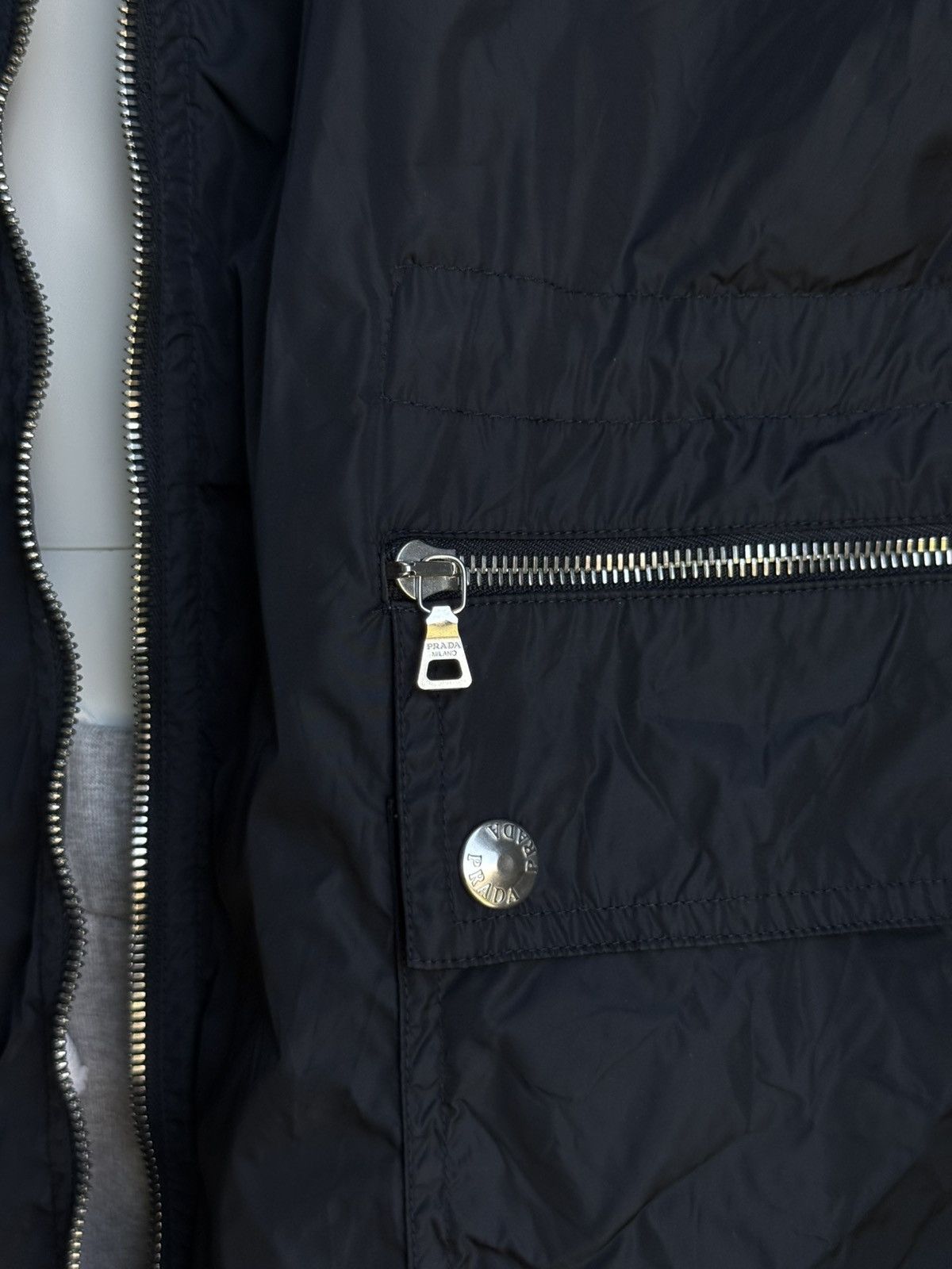 Prada Prada Reversible jacket Big Logo Nylon Size US XXL / EU 58 / 5 - 9 Thumbnail
