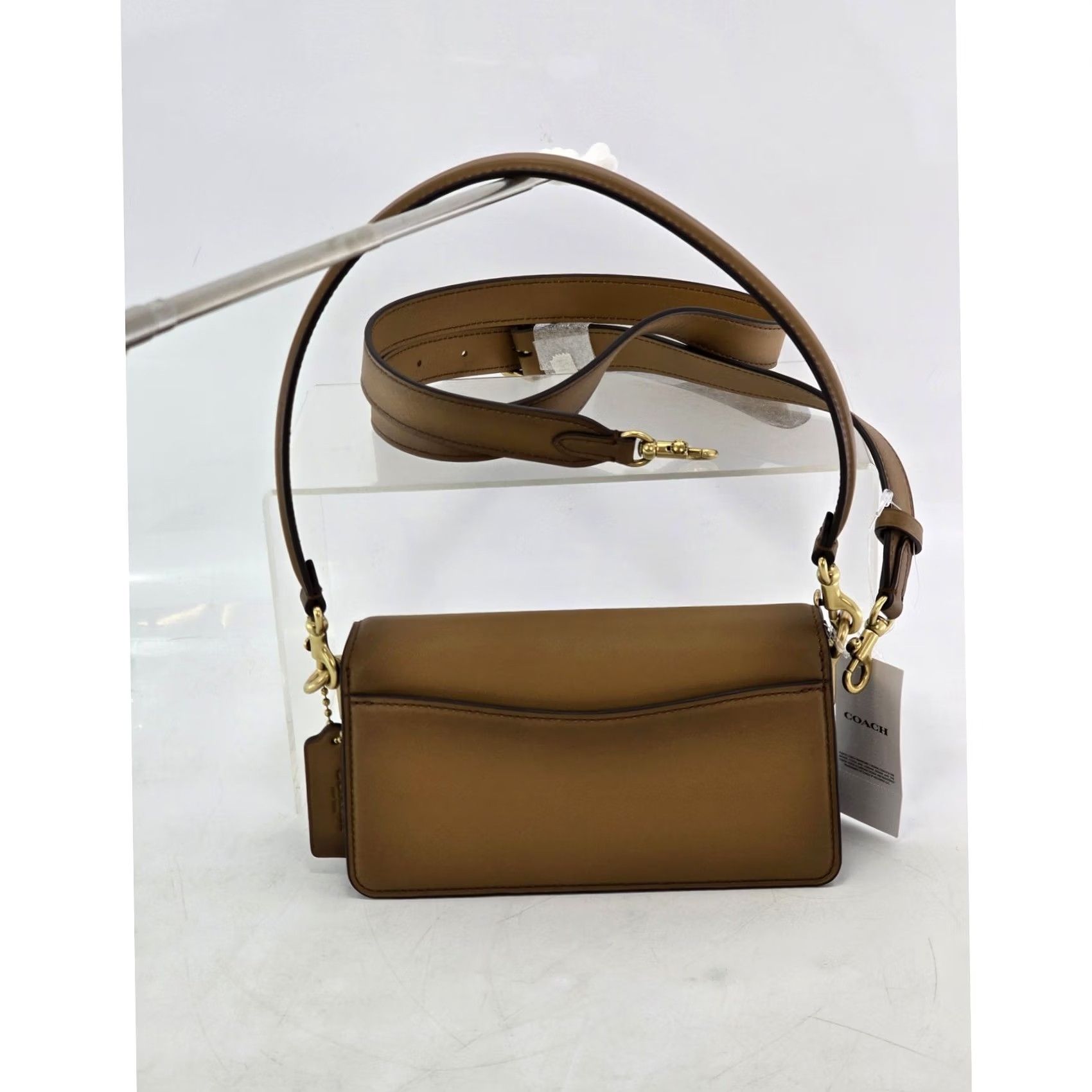 Coach Coach Tabby 20 Shoulder Bag Small Honey Brown Leather Womens New Size ONE SIZE - 3 Thumbnail