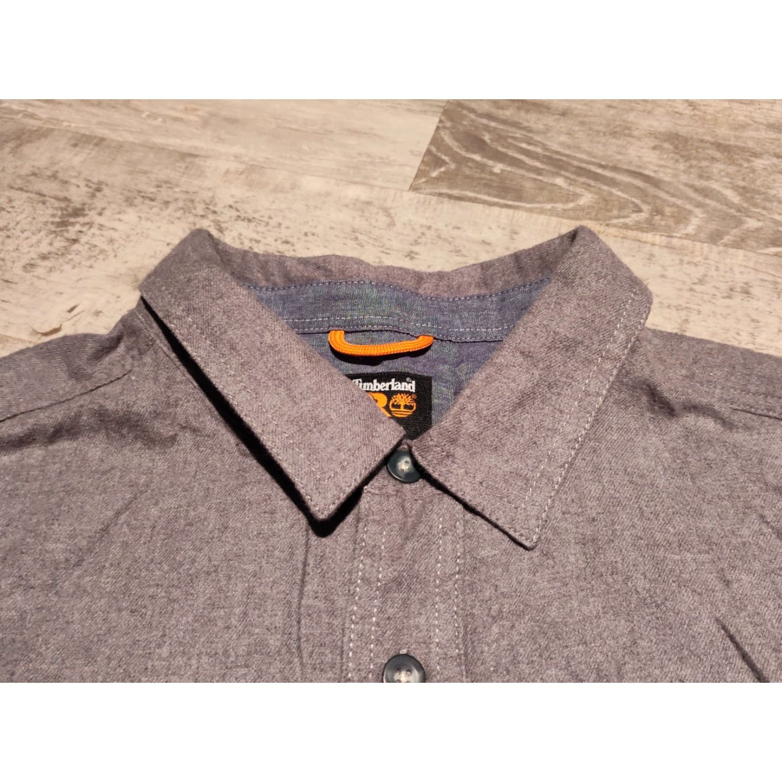 Timberland Timberland Pro Gray Flannel Work Shirt Mens XL Long Sleeve Button-Up Classic Fit Size US XL / EU 56 / 4 - 6 Thumbnail