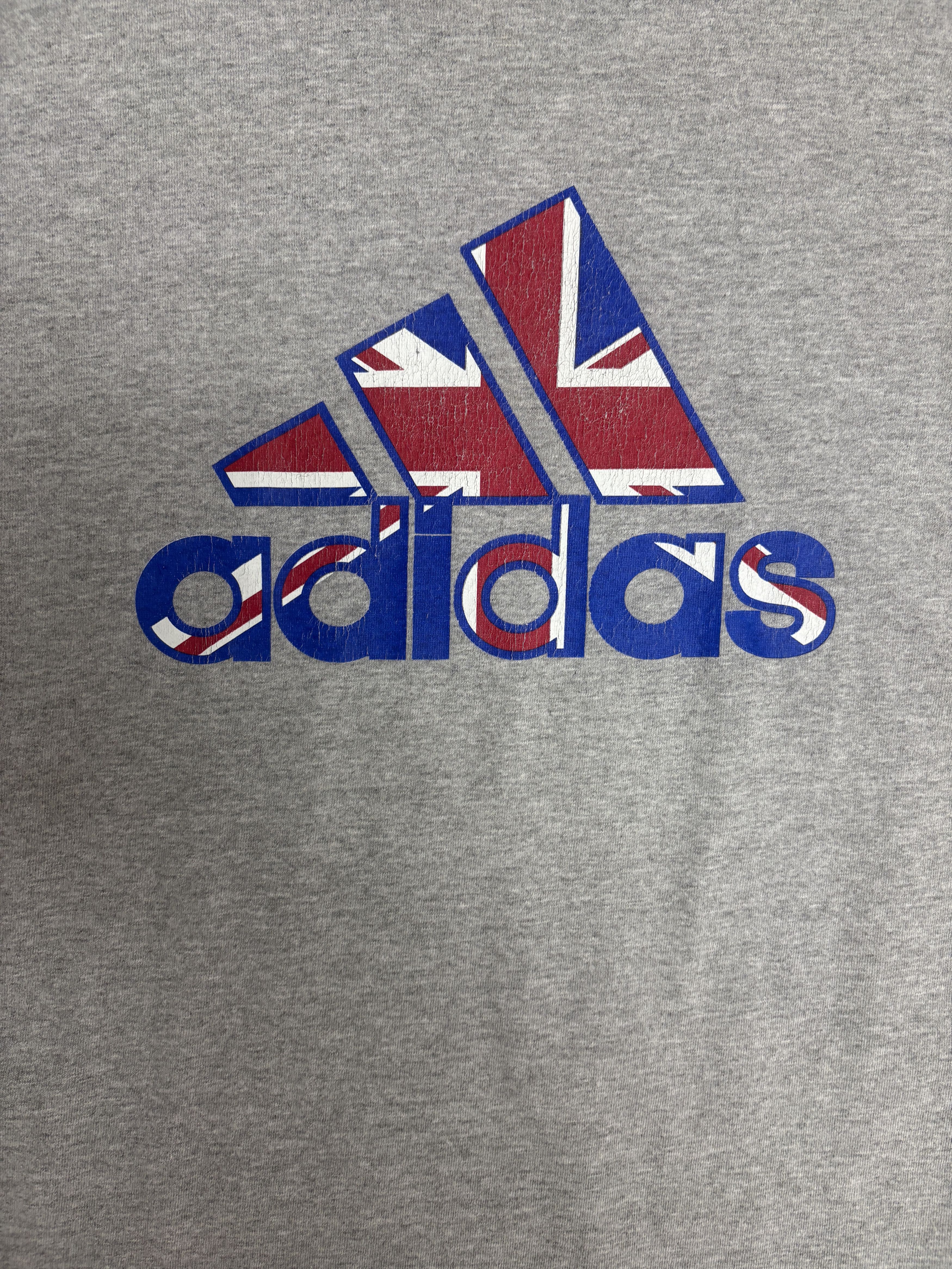 Adidas Adidas Union Jack Vintage Grey T-Shirt Tee Size US L / EU 52-54 / 3 - 2 Thumbnail