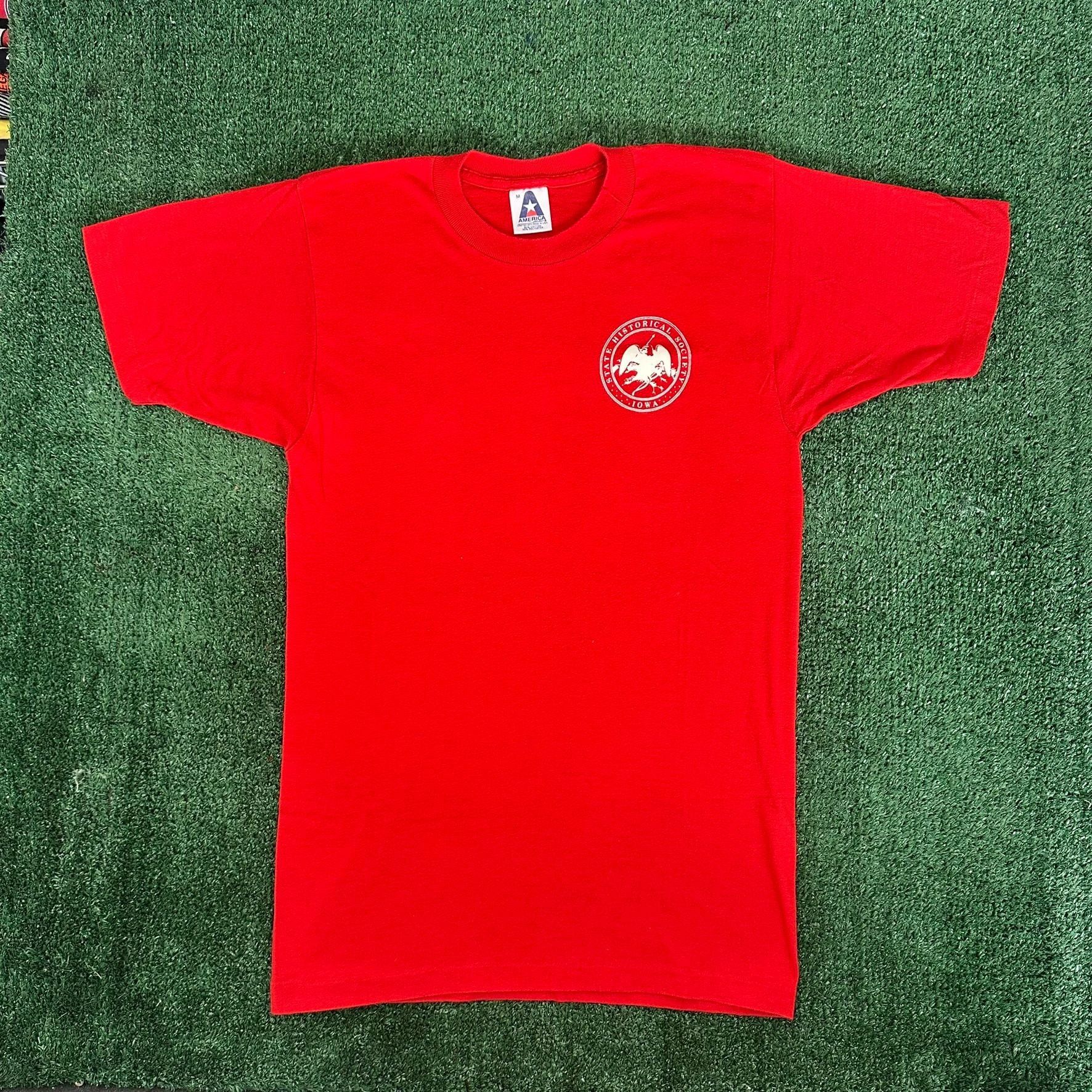 Vintage Vintage 80s Iowa Museum T-Shirt State Historical Society Tee Size US M / EU 48-50 / 2 - 1 Thumbnail