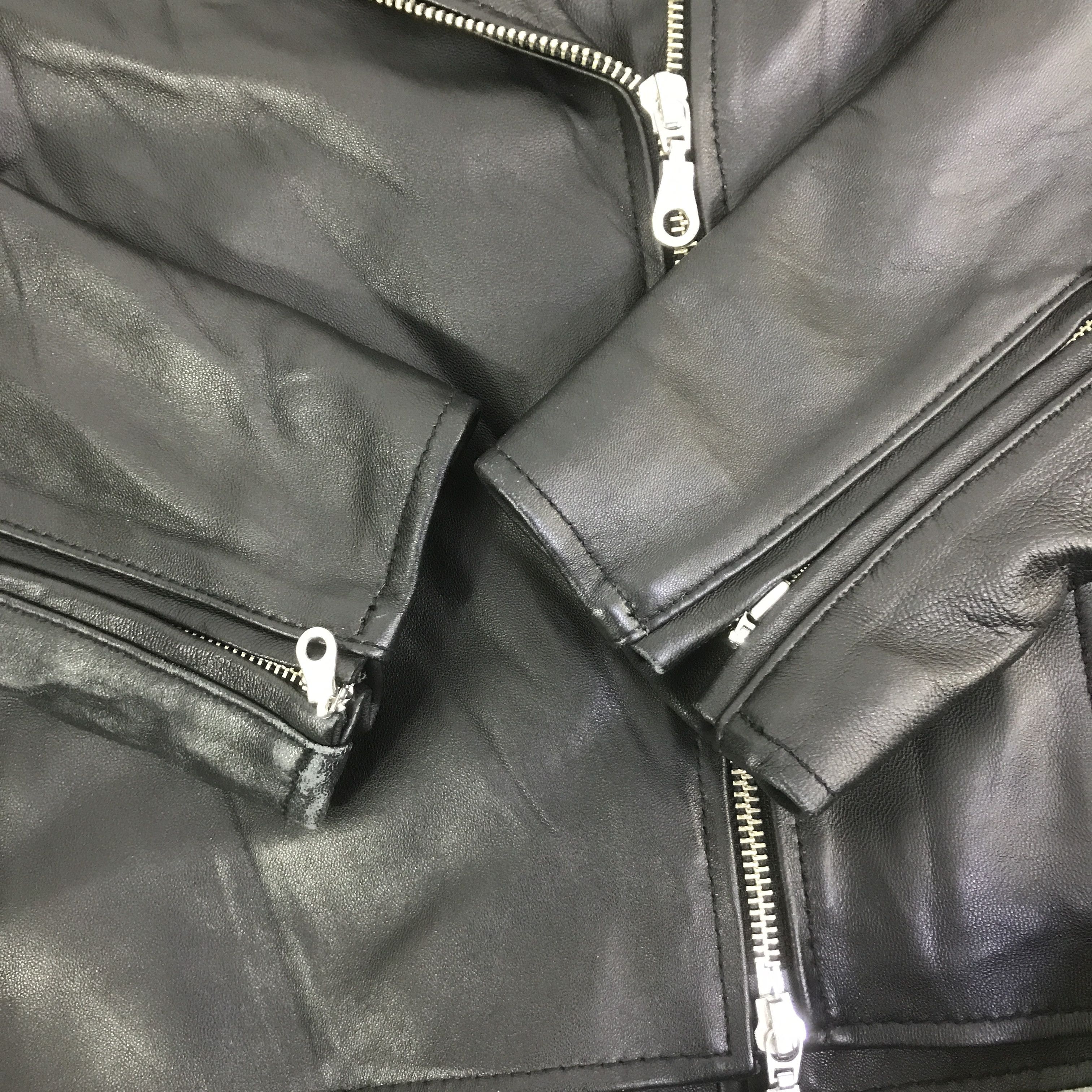 Japanese Brand URBAN RESEARCH BLACK LEATHER JACKET K132B16 Size US S / EU 44-46 / 1 - 7 Thumbnail