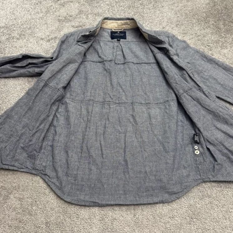 Roark Roark Revival Button-Up Shirt Mens Small Gray Striped Cotton Casual Outdoor Preppy Size US S / EU 44-46 / 1 - 4 Thumbnail