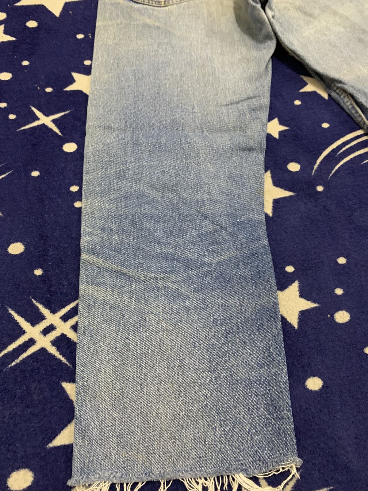 Levi's Vintage Clothing Levi’s 501 USA Vintage Denim Jeans — Altered & Distressed Size US 27 - 19 Thumbnail