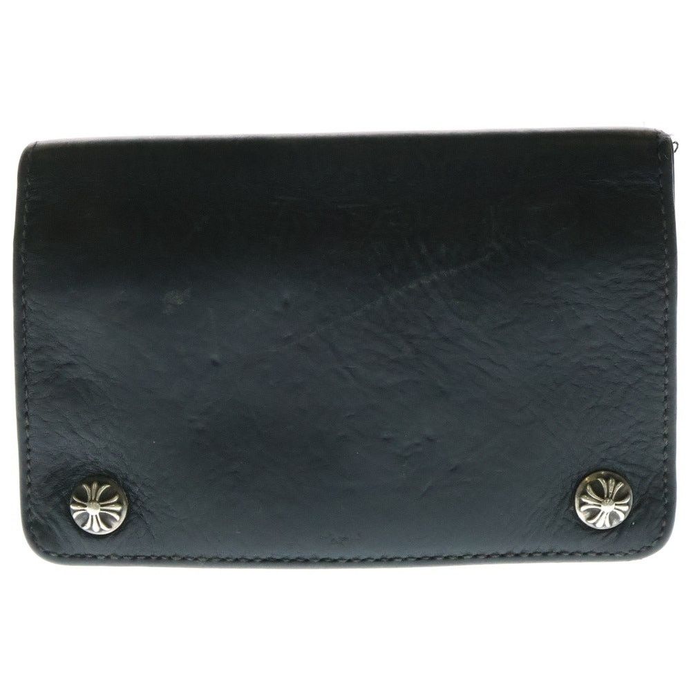 Chrome Hearts Chrome Hearts 2Zip Cross Ball Button Wallet Black Size ONE SIZE - 1 Thumbnail