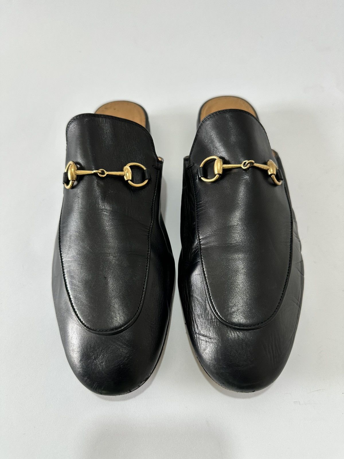 Gucci Black Leather Princetown Mule Shoess Size 42 Eu Shoes, Men's