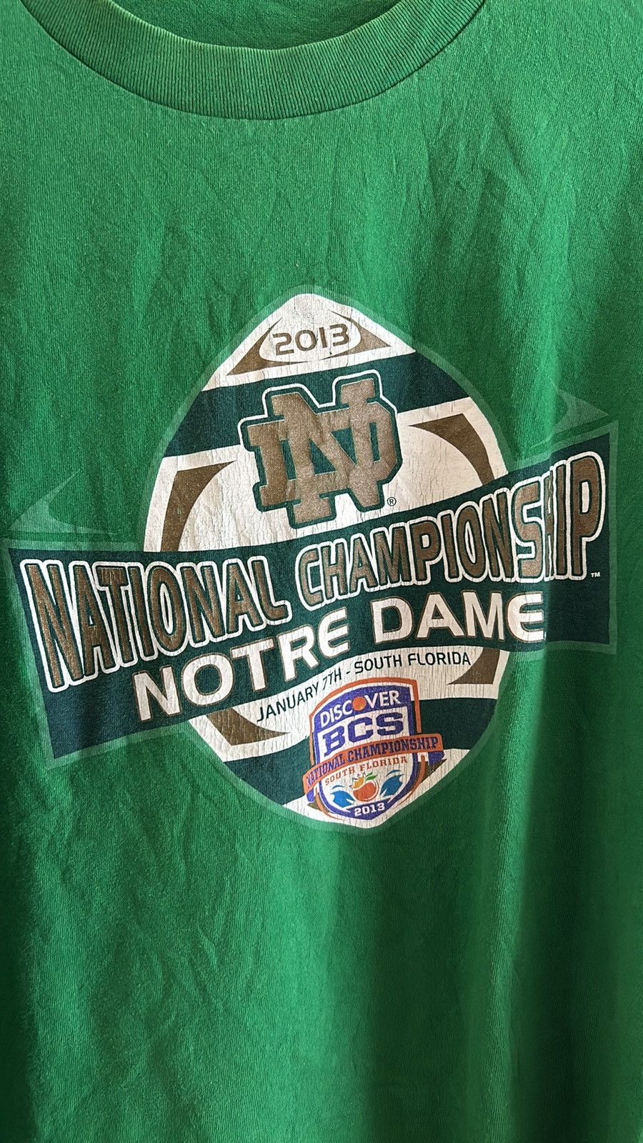 Vintage Vintage 2013 notre dame football championship long sleeve Size US L / EU 52-54 / 3 - 4 Thumbnail