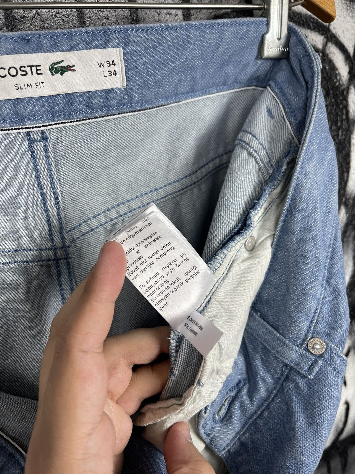 Lacoste Lacoste Slim Fit Light Blue Luxury Jeans Men’s Size W32 L34 Size US 34 / EU 50 - 17 Thumbnail