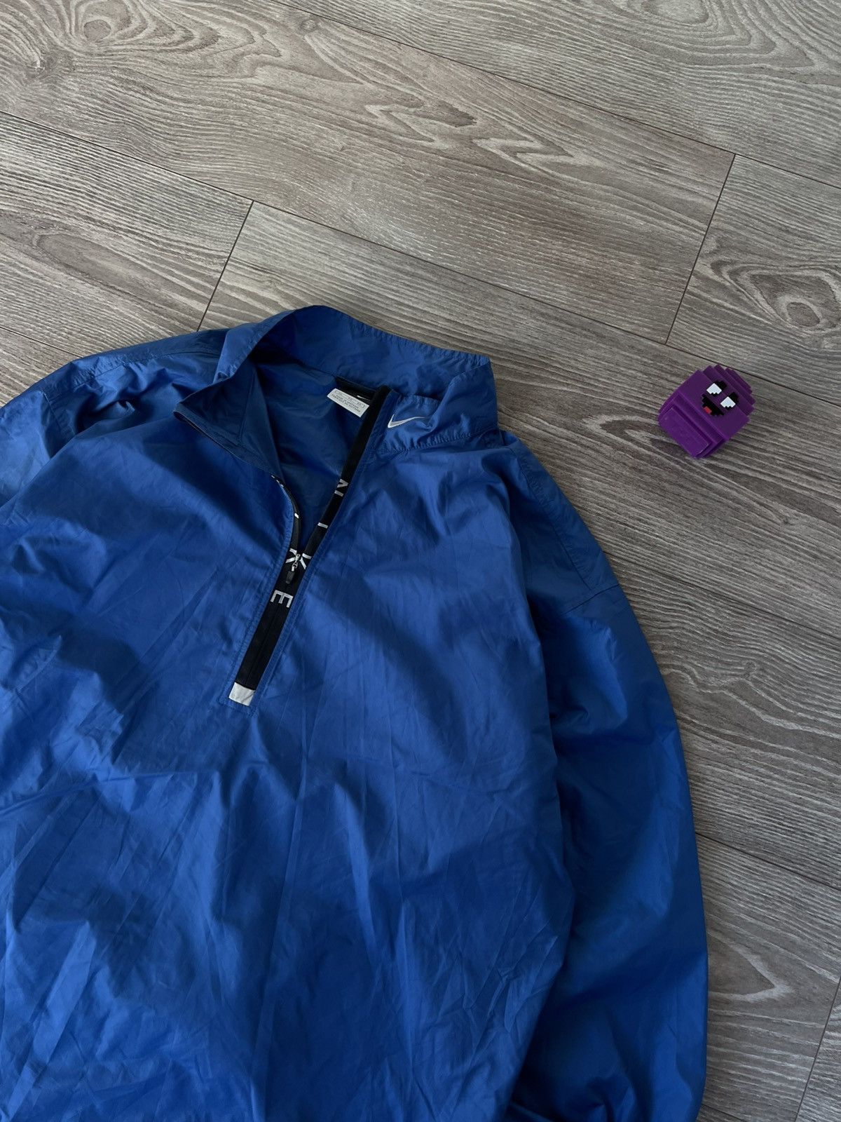 Vintage Vintage Nike Knit Neck Swoosh 1/3 Zip Packable Anorak Jacket Size US XL / EU 56 / 4 - 3 Thumbnail