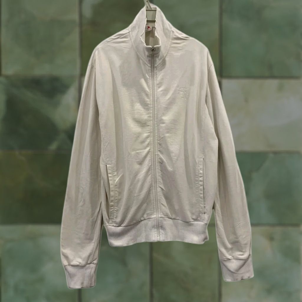 Vintage Bikkembergs Zip-Up Track Jacket Men’s M White Full Zip Ribbed Collar Sports Vintage? Size US M / EU 48-50 / 2 - 1 Thumbnail