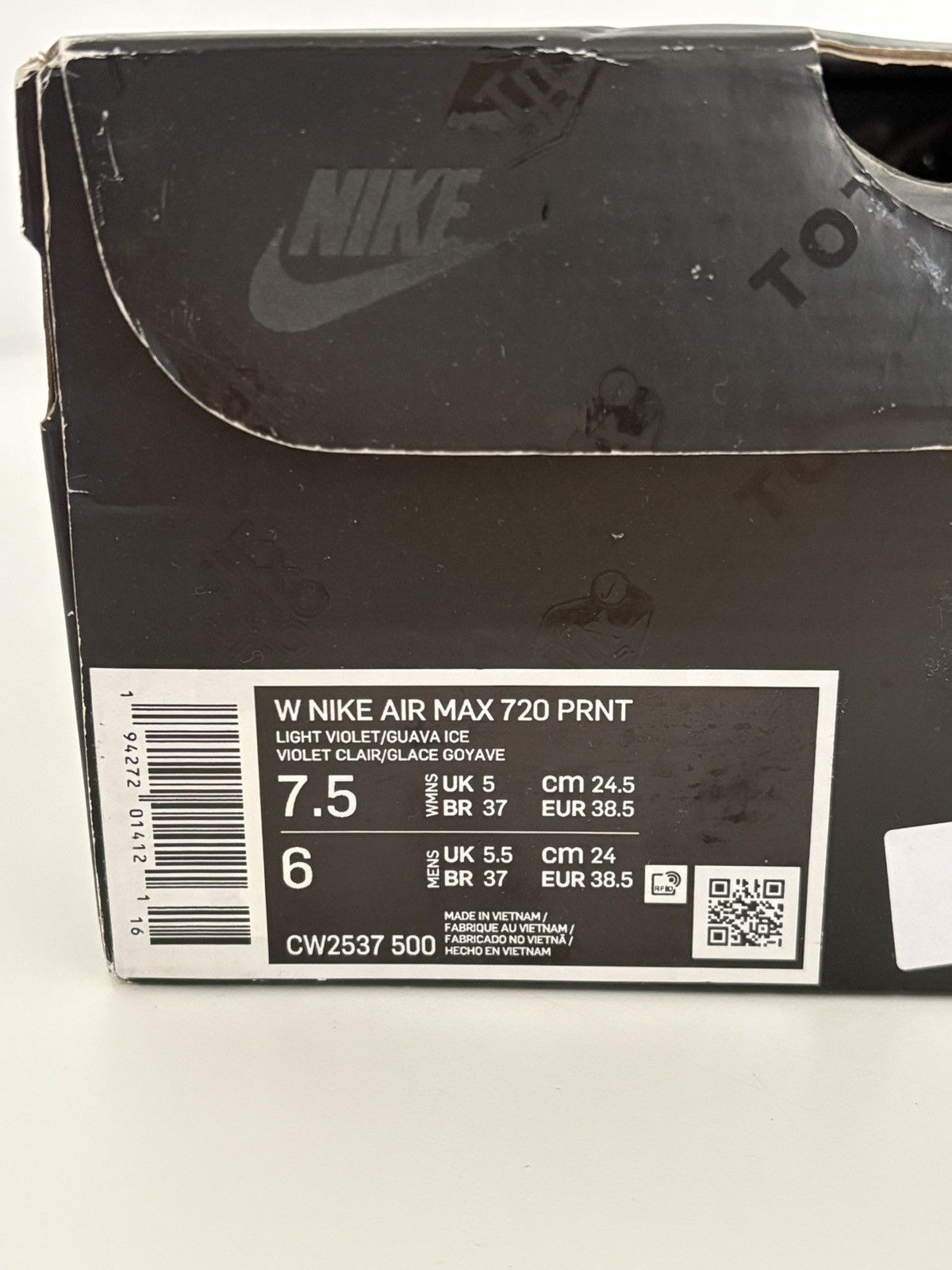 Nike Nike Air Max 720 Print Light Violet Guava Ice Size US 7.5 / IT 37.5 - 8 Thumbnail