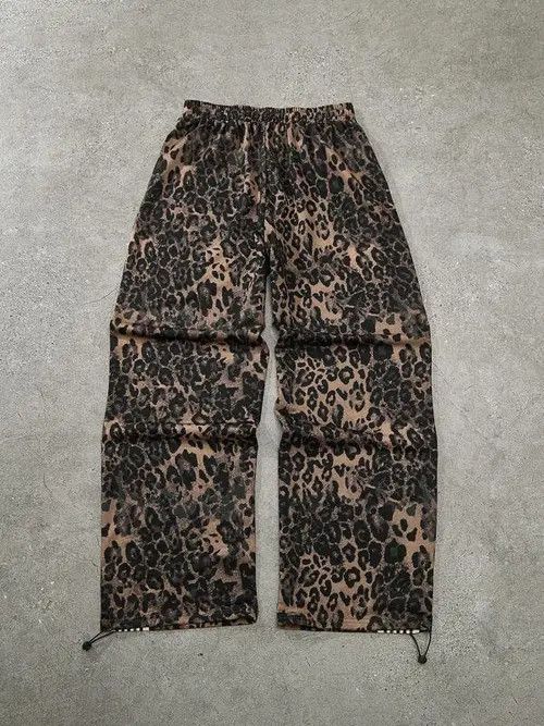 Japanese Brand DRIP Leopard Stripe Y2K Sweatpants Size US 30 / EU 46 - 4 Thumbnail