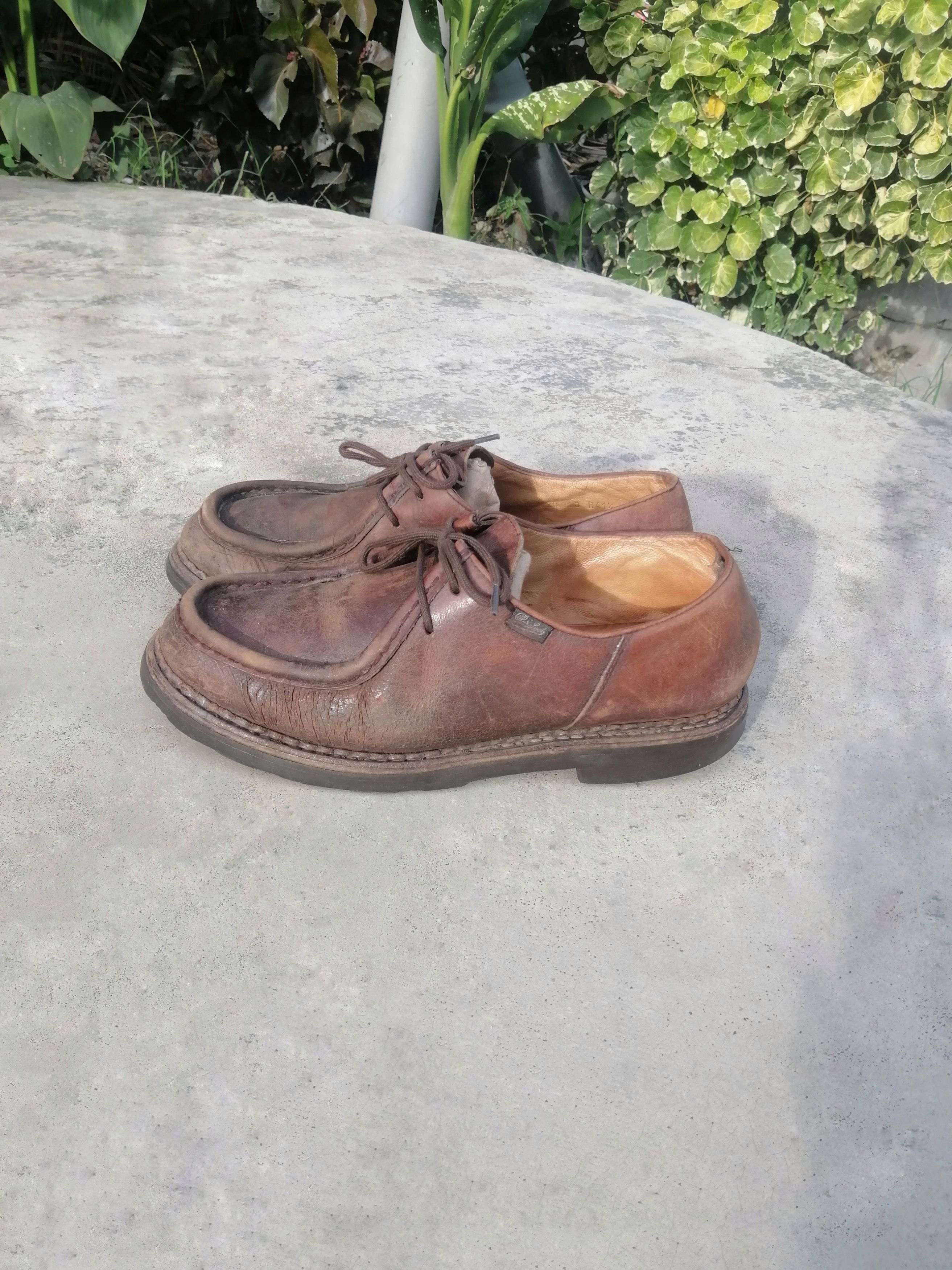 Paraboot Paraboot Michael Brown Leather Moc Toe Derby - 41.5 - France Size US 8.5 / EU 41-42 - 6 Thumbnail