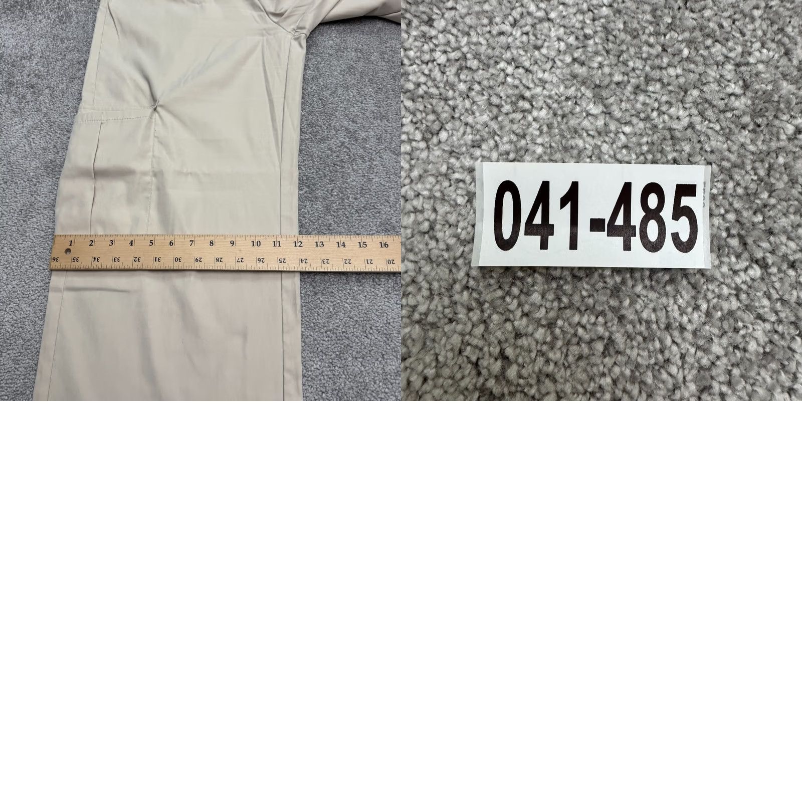 PrettyLittleThing VINTAGE: PRETTYLITTLETHING PLT? Shape? Wide Leg Cargo Pants Womens 14 Beige High Rise 34x34 Size 36" / US 14 / IT 50 - 10 Thumbnail