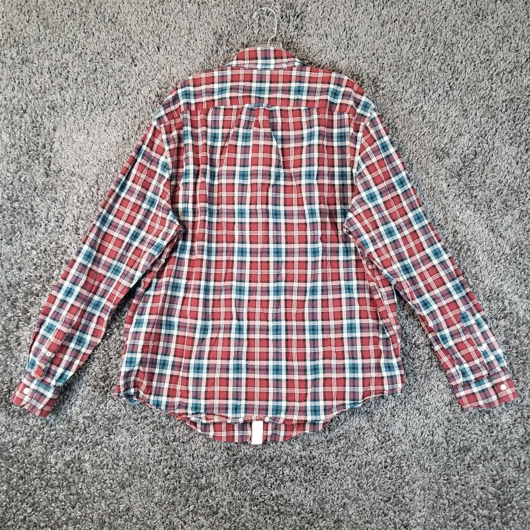 American Eagle Outfitters American Eagle Seriously Soft Button Up Mens Red Plaid Long Sleeve Size 2XL Size US XXL / EU 58 / 5 - 4 Thumbnail