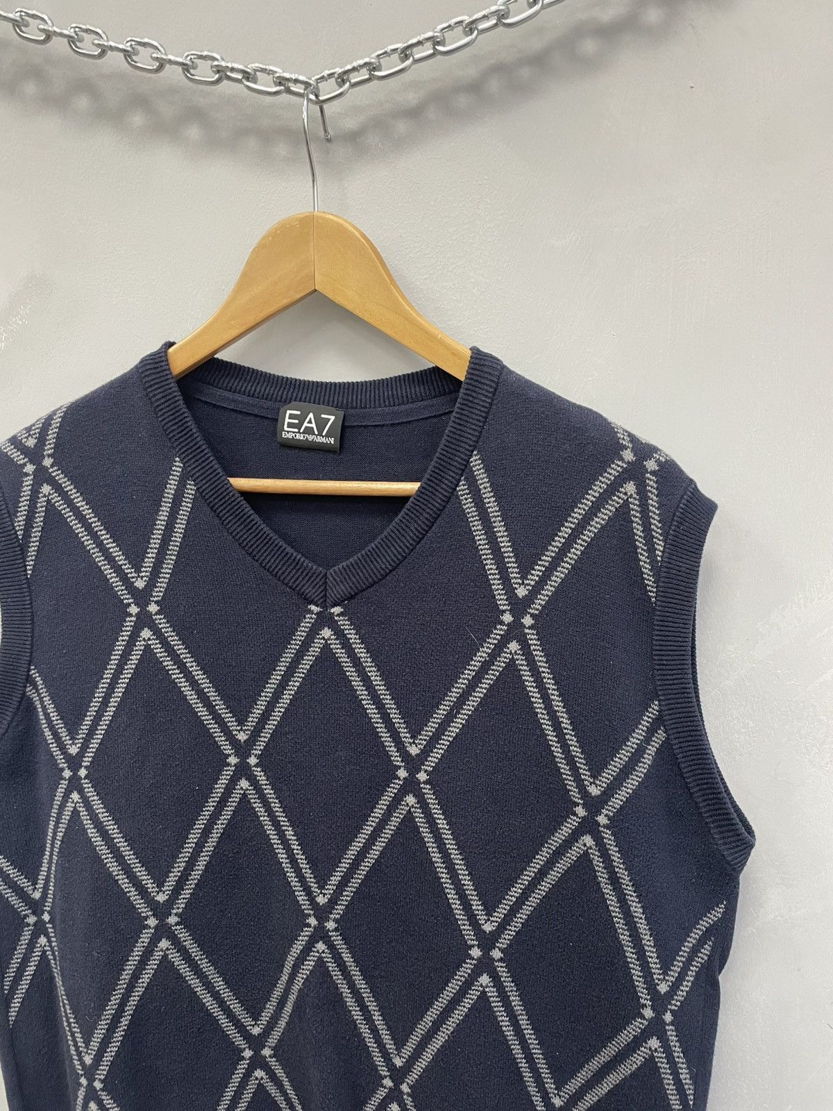 Emporio Armani × Japanese Brand × Vintage VINTAGE ARCHIVE Y2K GOLF STYLE KNITTED VEST EMPORIO ARMANI Size US M / EU 48-50 / 2 - 2 Thumbnail