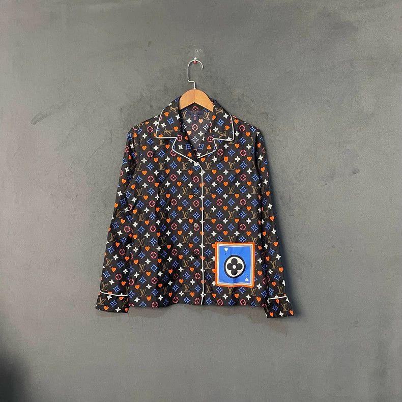 Louis Vuitton Louis Vuitton Black Playing Card Full Print Shirt Size XS / US 0-2 / IT 36-38 - 1 Thumbnail
