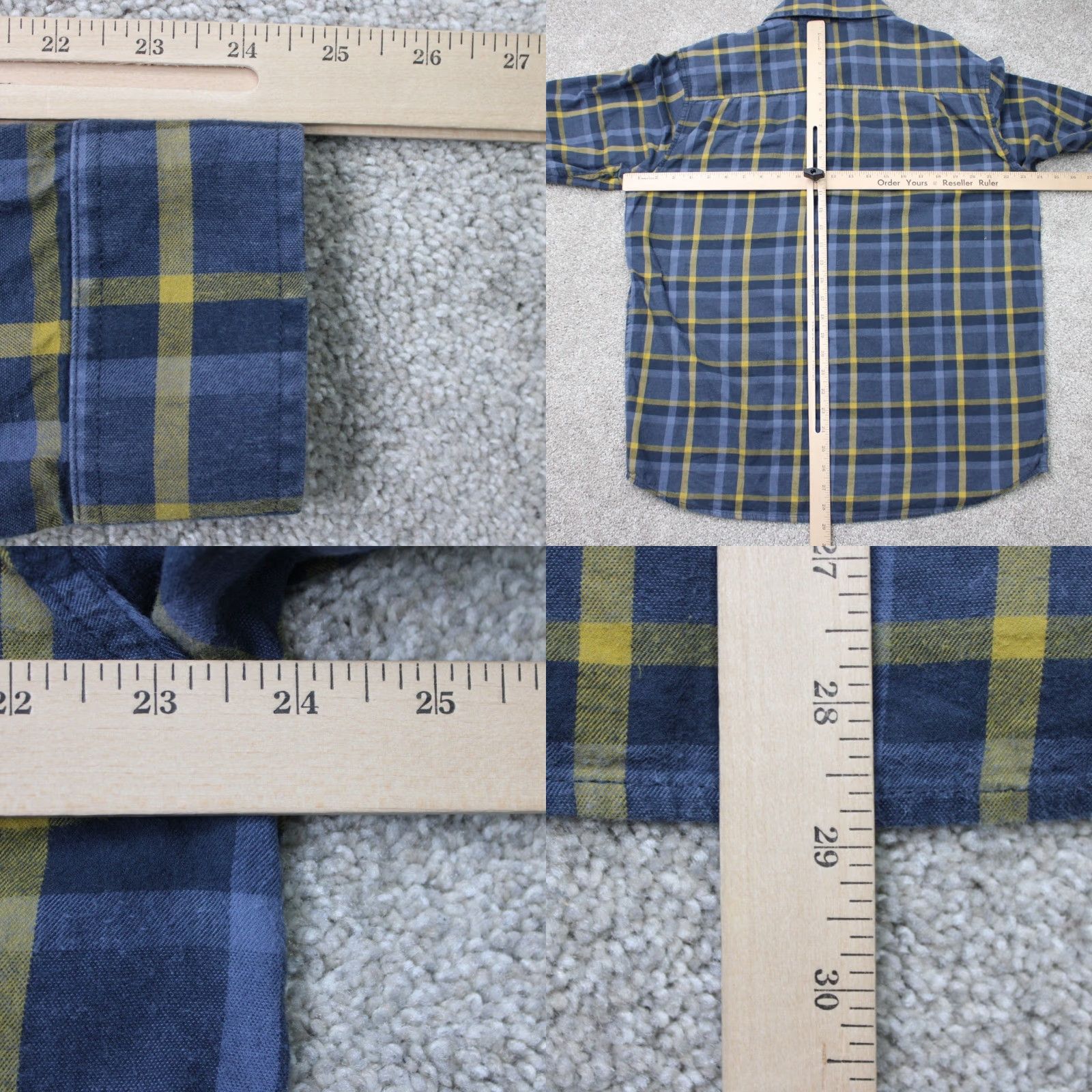 Vintage REI Co-op Shirt Mens Large Blue/Yellow Plaid Flannel Cotton Long Sleeve Button-Up Shirt Size US L / EU 52-54 / 3 - 8 Thumbnail