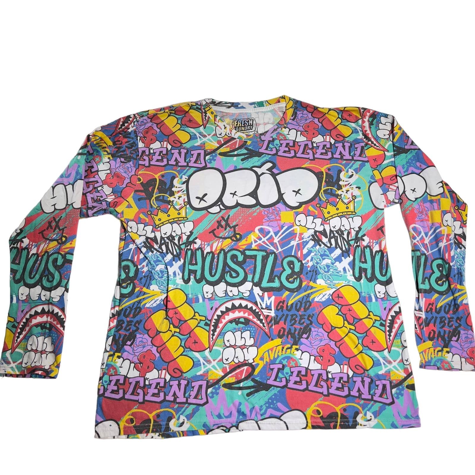 Fresh Laundry Fresh Laundry T-Shirt Woman's 2XL Graffiti Art Crew Neck Size XXL / US 16-18 / IT 52-54 - 1 Thumbnail