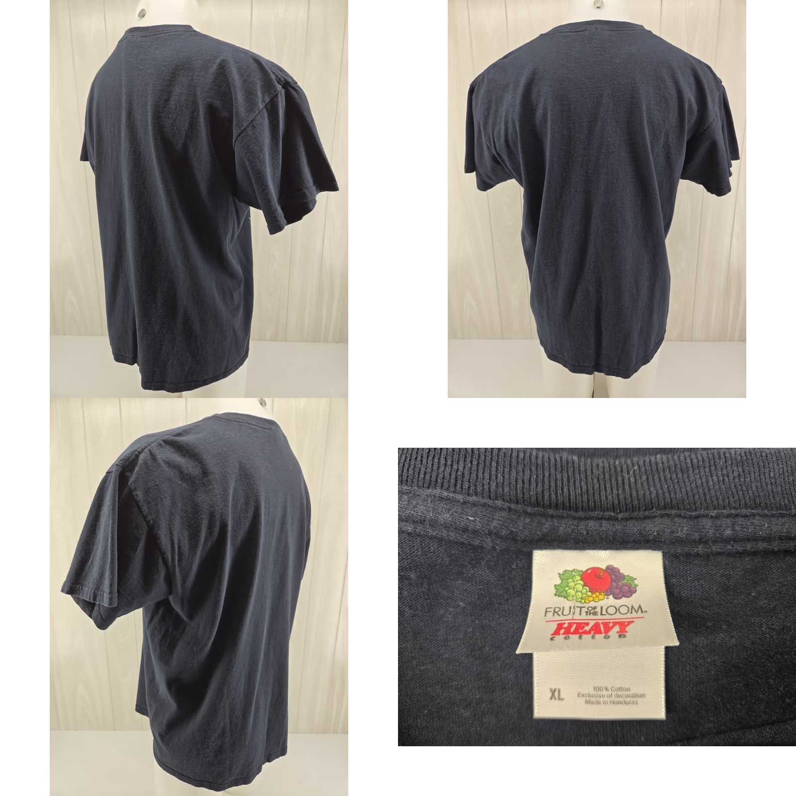 Fruit Of The Loom DISKREET Band T Shirt XL Large Black Mens Short Sleeve T-Shirt Band XL Size US XL / EU 56 / 4 - 8 Thumbnail