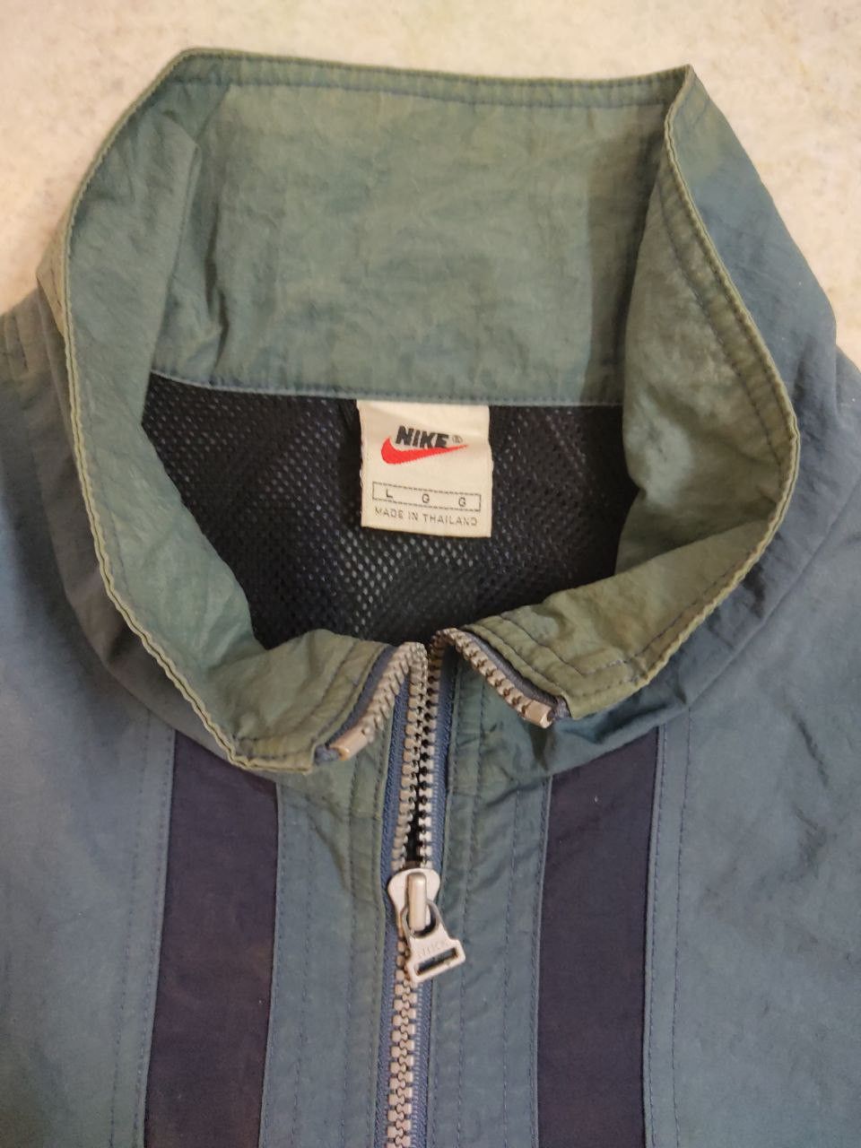 Nike Vintage 90s Nike Center Swoosh Half Zipper Light Jacket Size US L / EU 52-54 / 3 - 4 Thumbnail