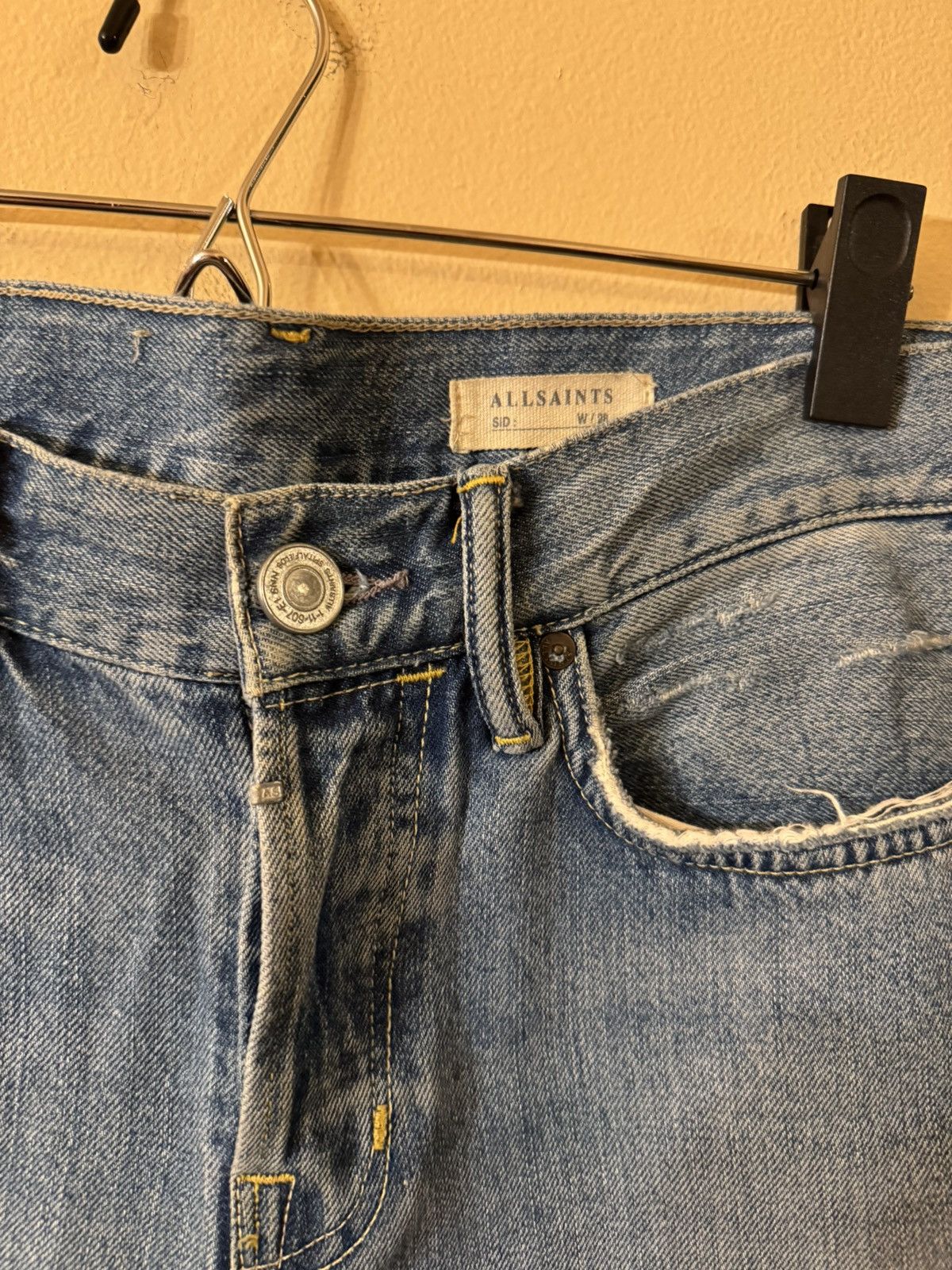 Allsaints Allsaints Danvers Sid Cropped Jeans, 28W Size US 28 / EU 44 - 3 Thumbnail