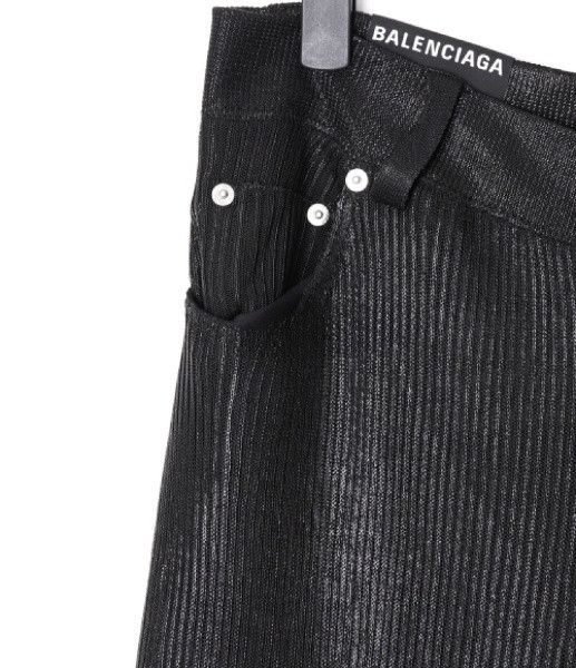 Balenciaga o1la1rc1a1024 Transparent Pants in Black Size 26" / US 2 / IT 38 - 5 Thumbnail