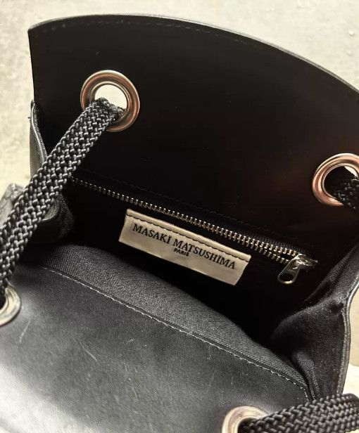 Masaki Matsushima 90s Architectural Series Boat-Style Leather Shoulder Bag Size ONE SIZE - 8 Thumbnail