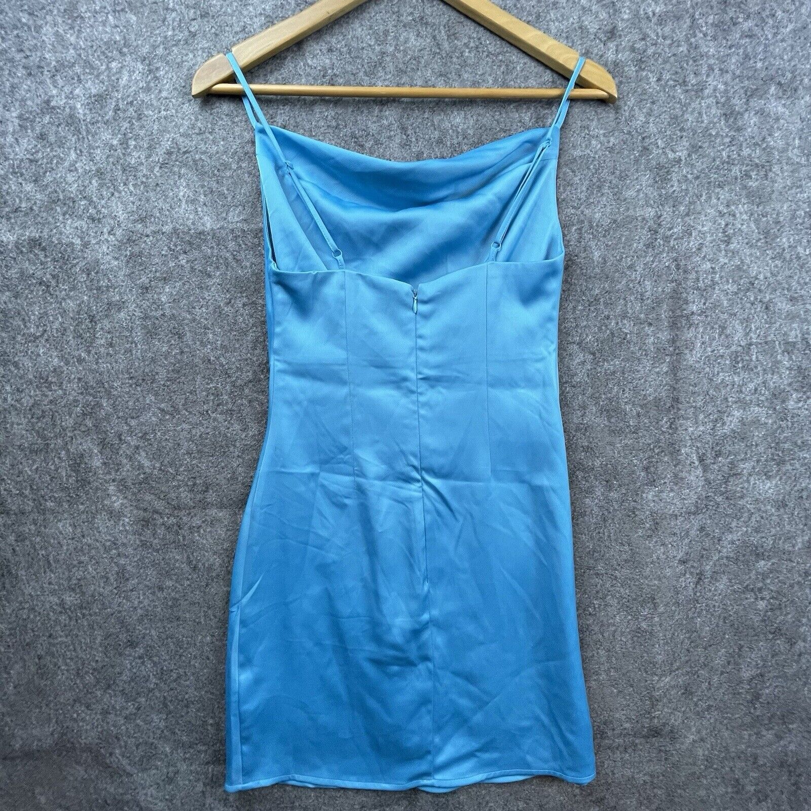 Urban Outfitters Urban Outfitters Slip Dress XS Aqua Cowl Neck Strappy Size XS / US 0-2 / IT 36-38 - 5 Thumbnail