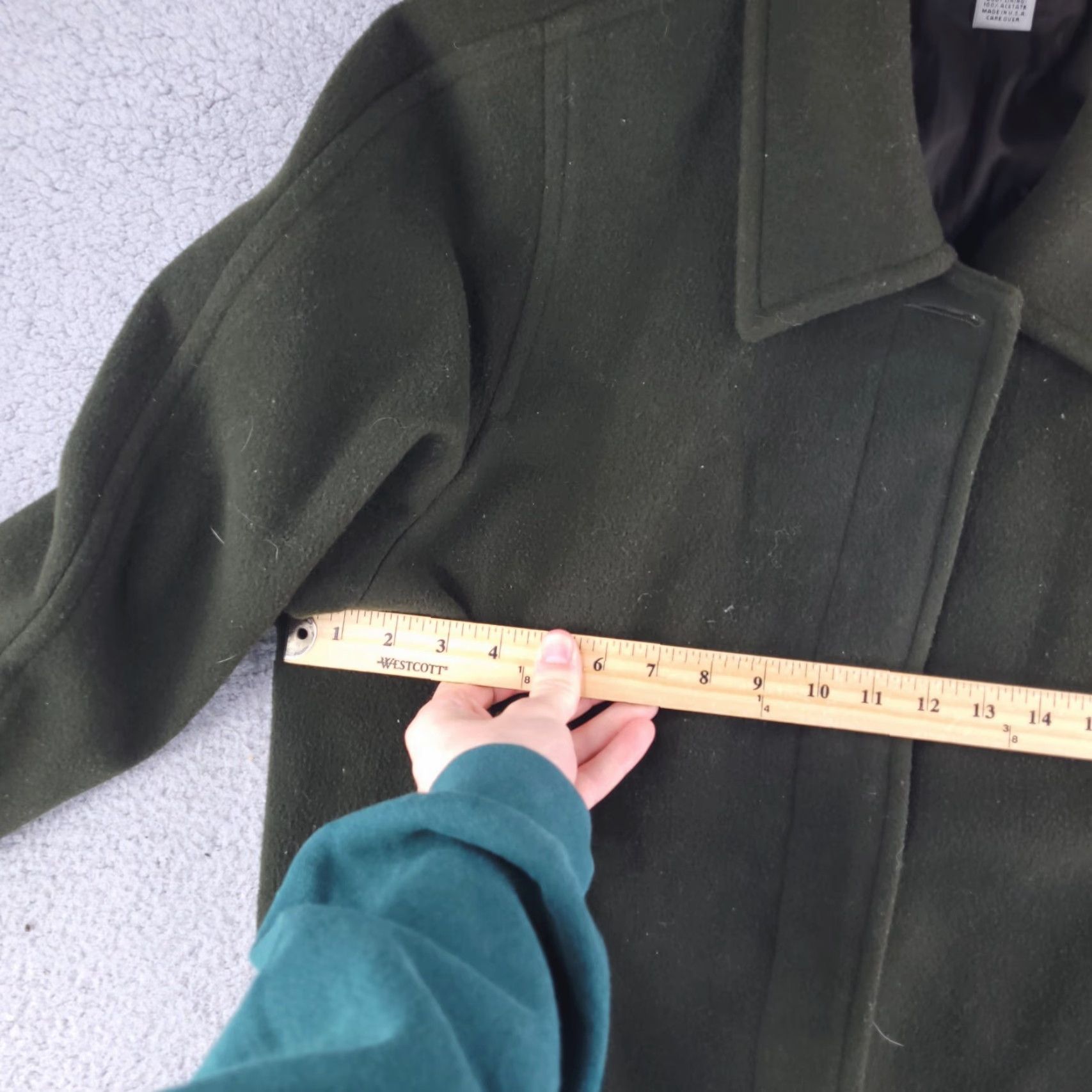 Preston & York Preston York Coat Womens 20W Dark Olive Green Wool Long Trench Overcoat Size 3XL / US 20-22 - 7 Thumbnail