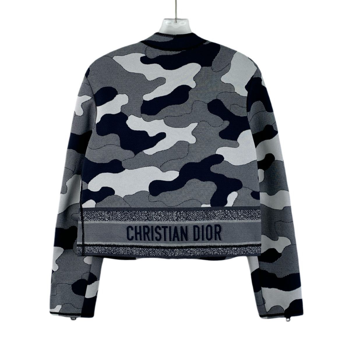 Dior CHRISTIAN DIOR GREY CAMO BOMBER JACKET WITH LOGO BAND SIZE 3 Size XS / US 0-2 / IT 36-38 - 7 Thumbnail