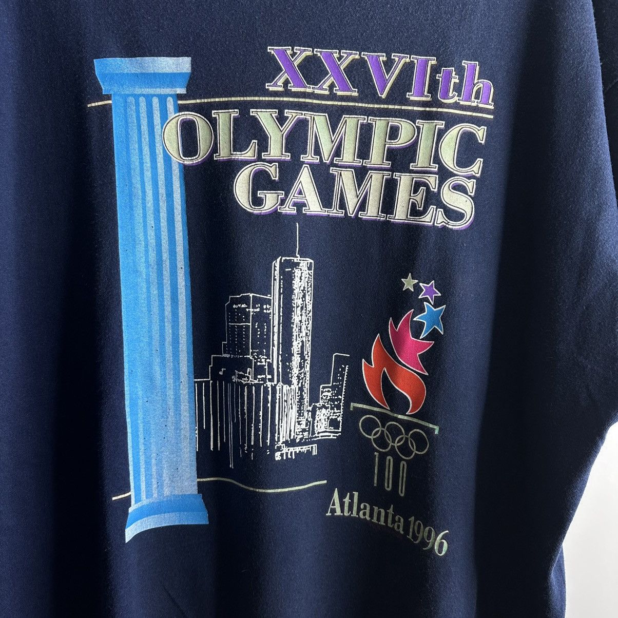USA Olympics Vintage 1996 USA Olympics Atlanta Large Single Stitch Size US XXL / EU 58 / 5 - 2 Thumbnail