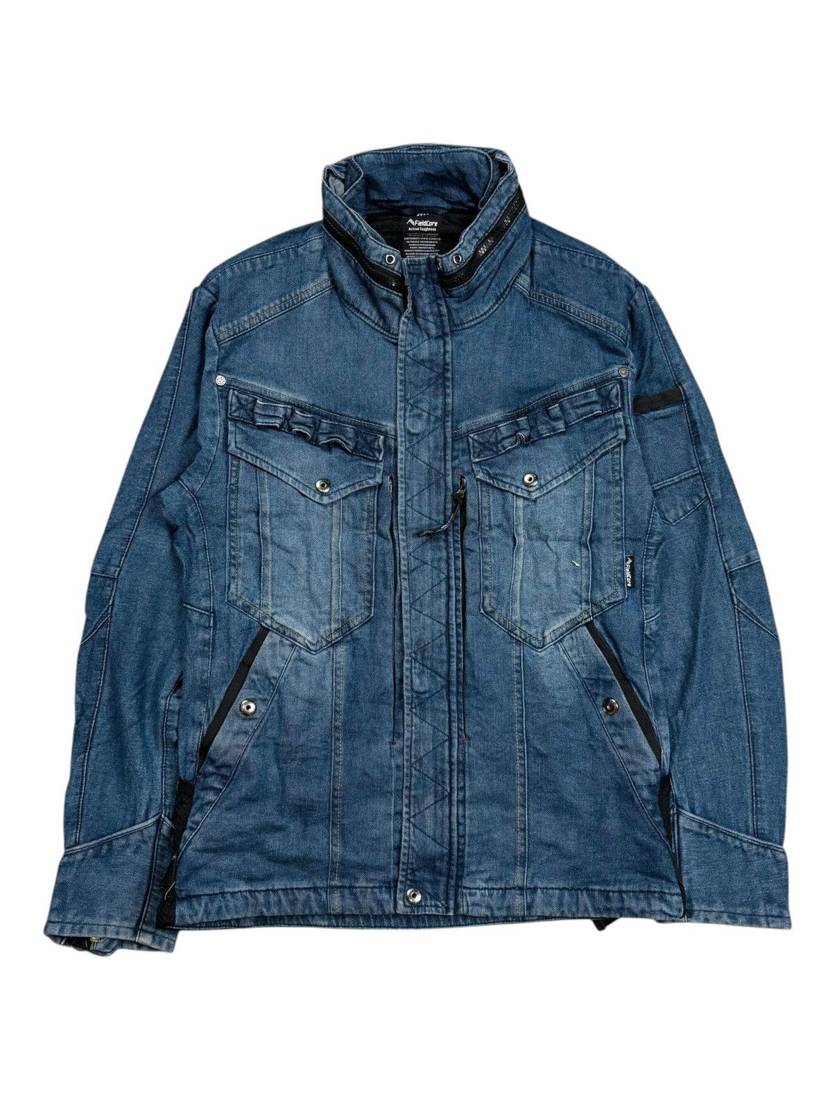 Le Grande Bleu (L.G.B.) 2000s Field Core - Vkei Style Washed Rider Denim Jacket Size US M / EU 48-50 / 2 - 1 Thumbnail