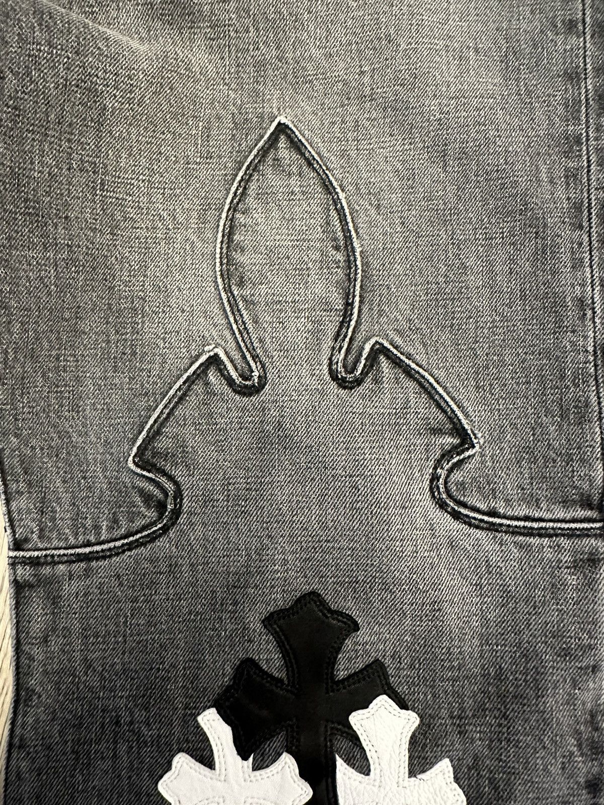 Chrome Hearts 🔥Chrome Hearts Grey Jeans with Patches🔥 Size US 38 / EU 54 - 5 Thumbnail