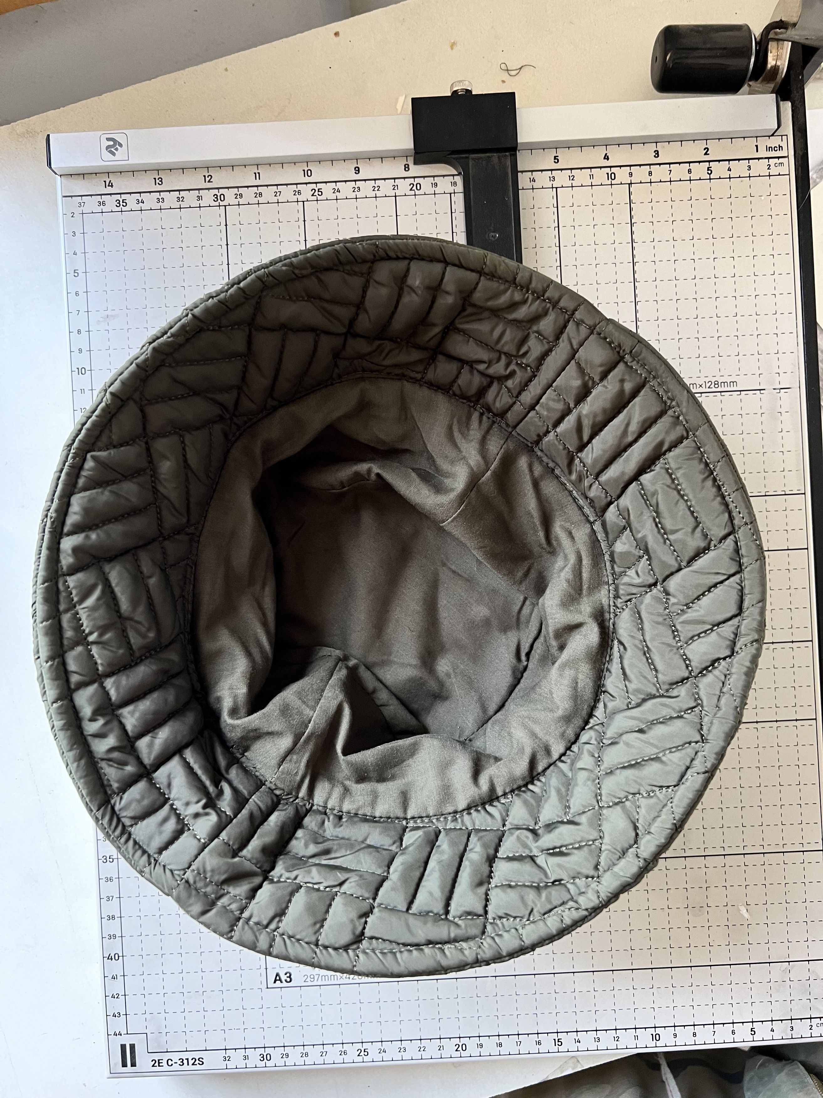 Japanese Brand Bucket Hat Quilted Stitched Vintage Size ONE SIZE - 4 Thumbnail