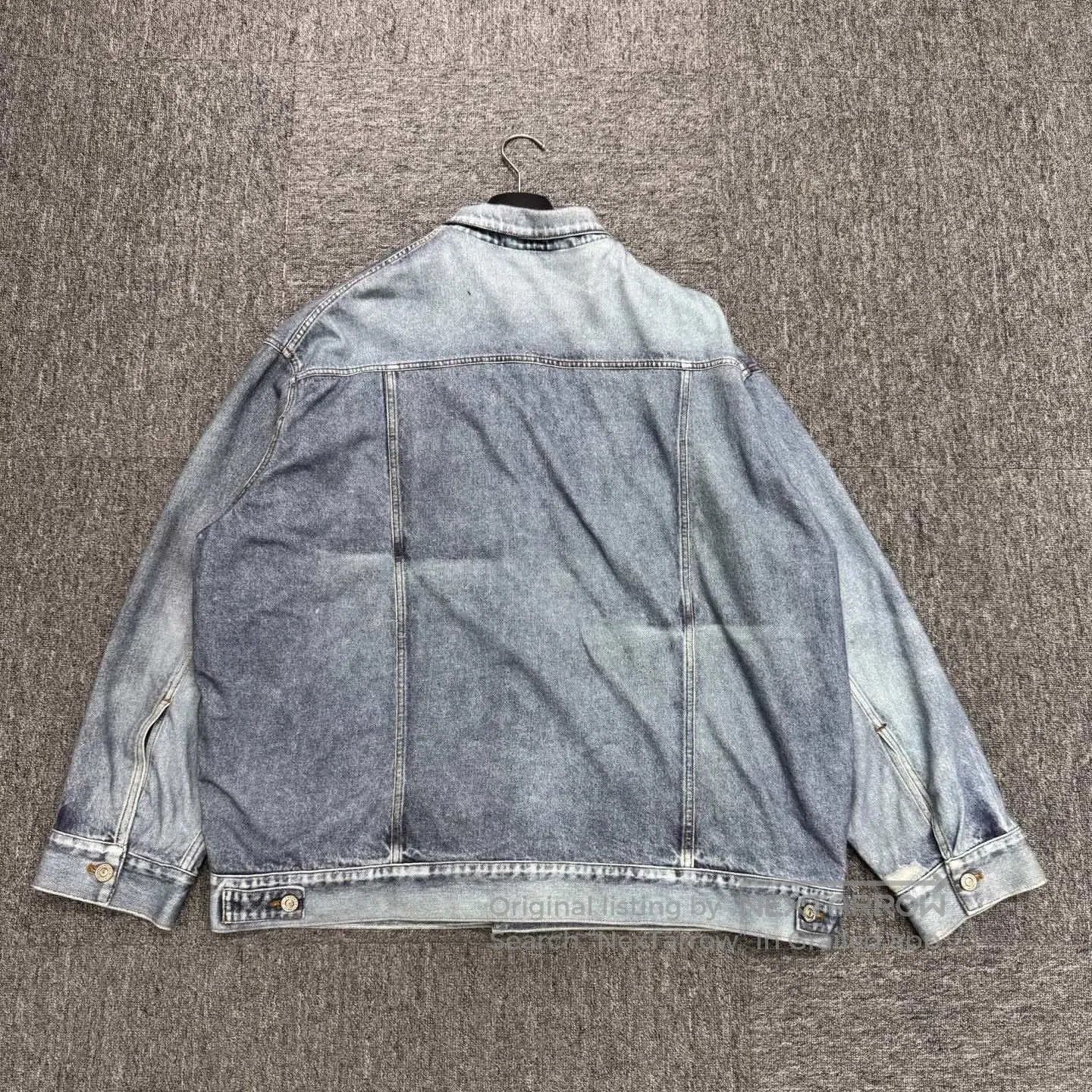 Balenciaga Balenciaga Washed Distressed Denim Jacket. Size US L / EU 52-54 / 3 - 5 Thumbnail