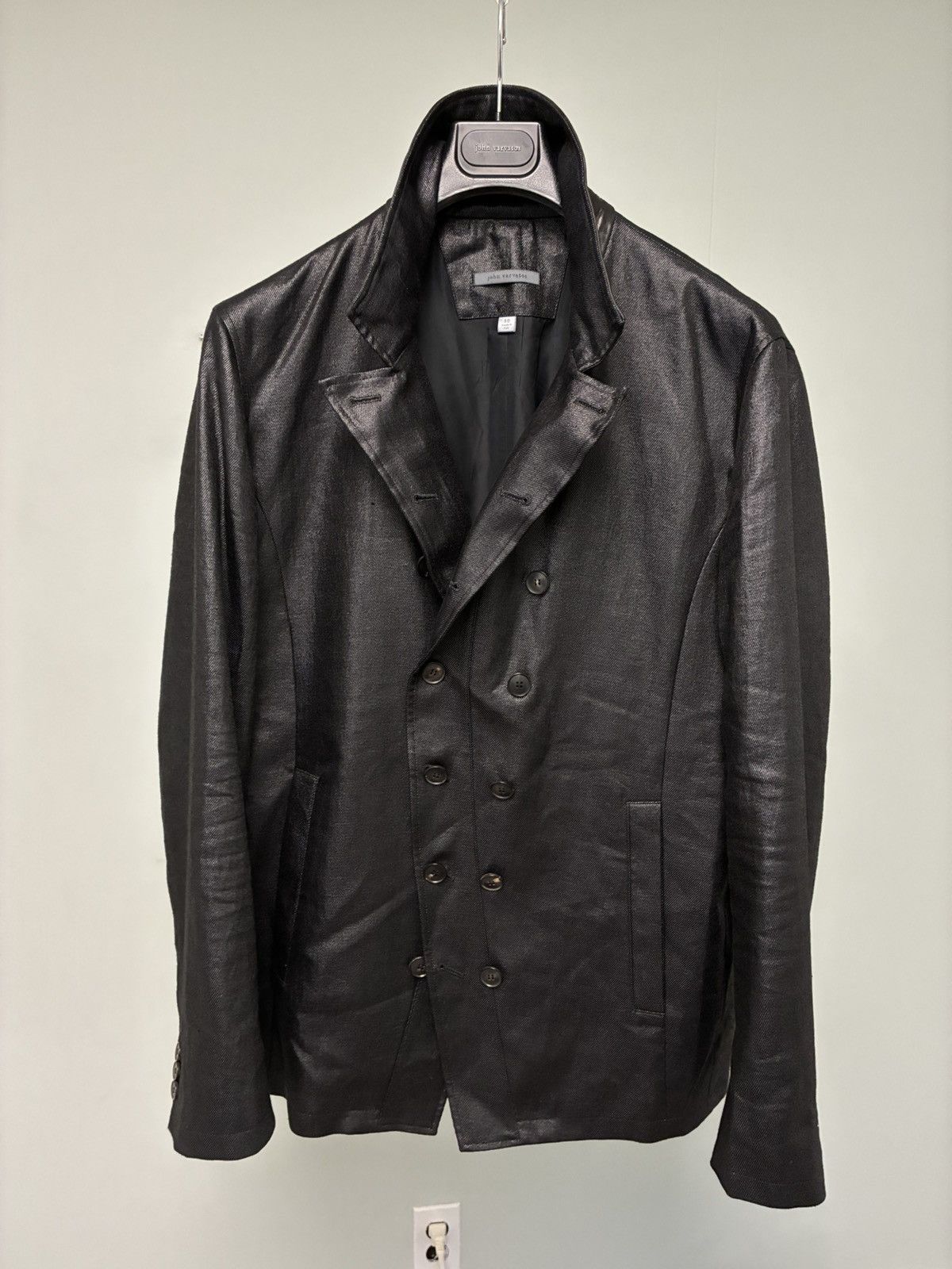 John Varvatos Double-breasted coated Jacket EU 50 USA 40 Size US M / EU 48-50 / 2 - 11 Thumbnail