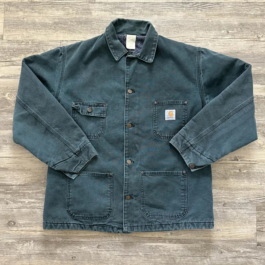 Carhartt Vintage Carhartt CB143 Spruce Green Blanket Lined Chore