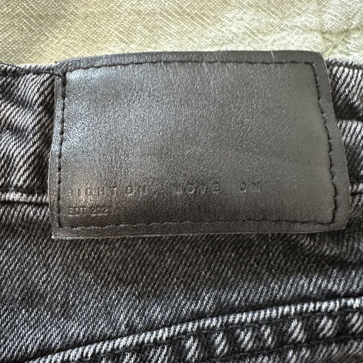 Zara Zara Black Denim Cutoff Distressed Shorts Size 10 Size 32" / US 10 / IT 46 - 4 Thumbnail