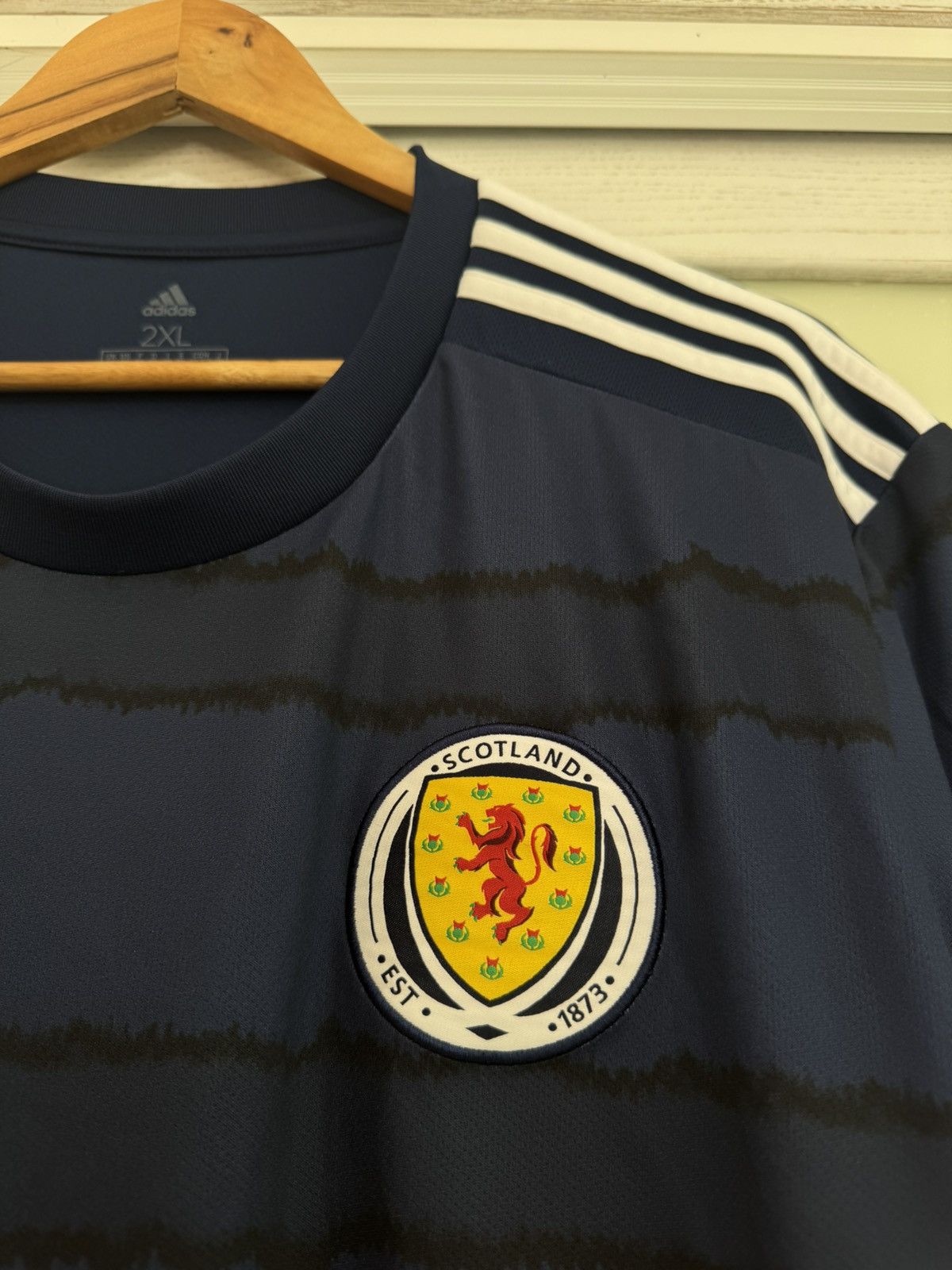 Adidas Scotland 2019-2020 Home Soccer Jersey Football Kit Shirt Size US XXL / EU 58 / 5 - 10 Thumbnail