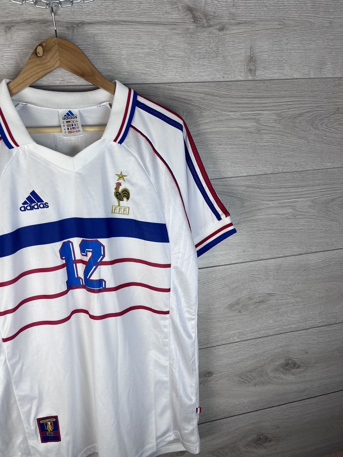 Vintage Vintage men’s soccer jersey Adidas France 🇫🇷 #12 Hanry Size US L / EU 52-54 / 3 - 4 Thumbnail