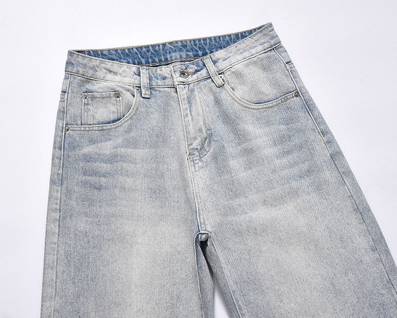 Jean American style straight light blue wide-leg jeans for men Size US 32 / EU 48 - 3 Thumbnail
