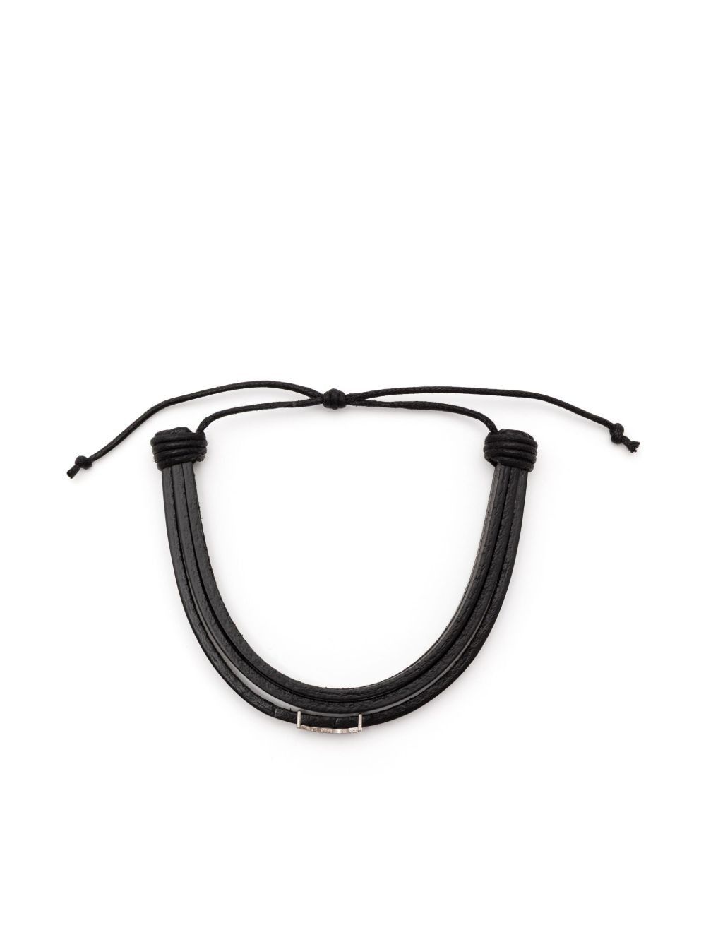 Saint Laurent Paris CASSANDRE LEATHER BRACELET Size ONE SIZE - 1 Thumbnail