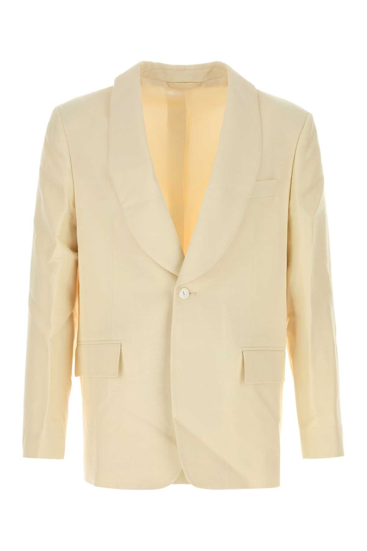 Bode Cream Viscose Blend Blazer Size US XS / EU 42 / 0 - 1 Thumbnail