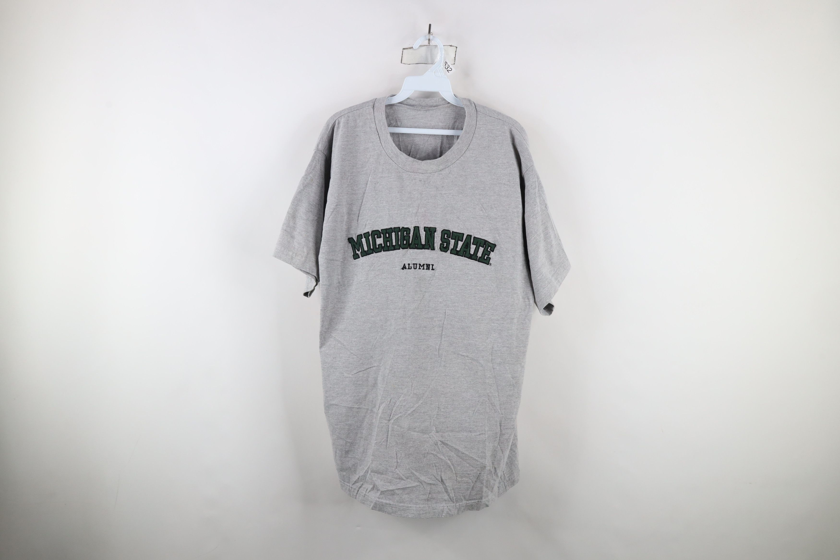 Vintage Vintage 90s Michigan State University Short Sleeve T-Shirt Size US XL / EU 56 / 4 - 1 Thumbnail