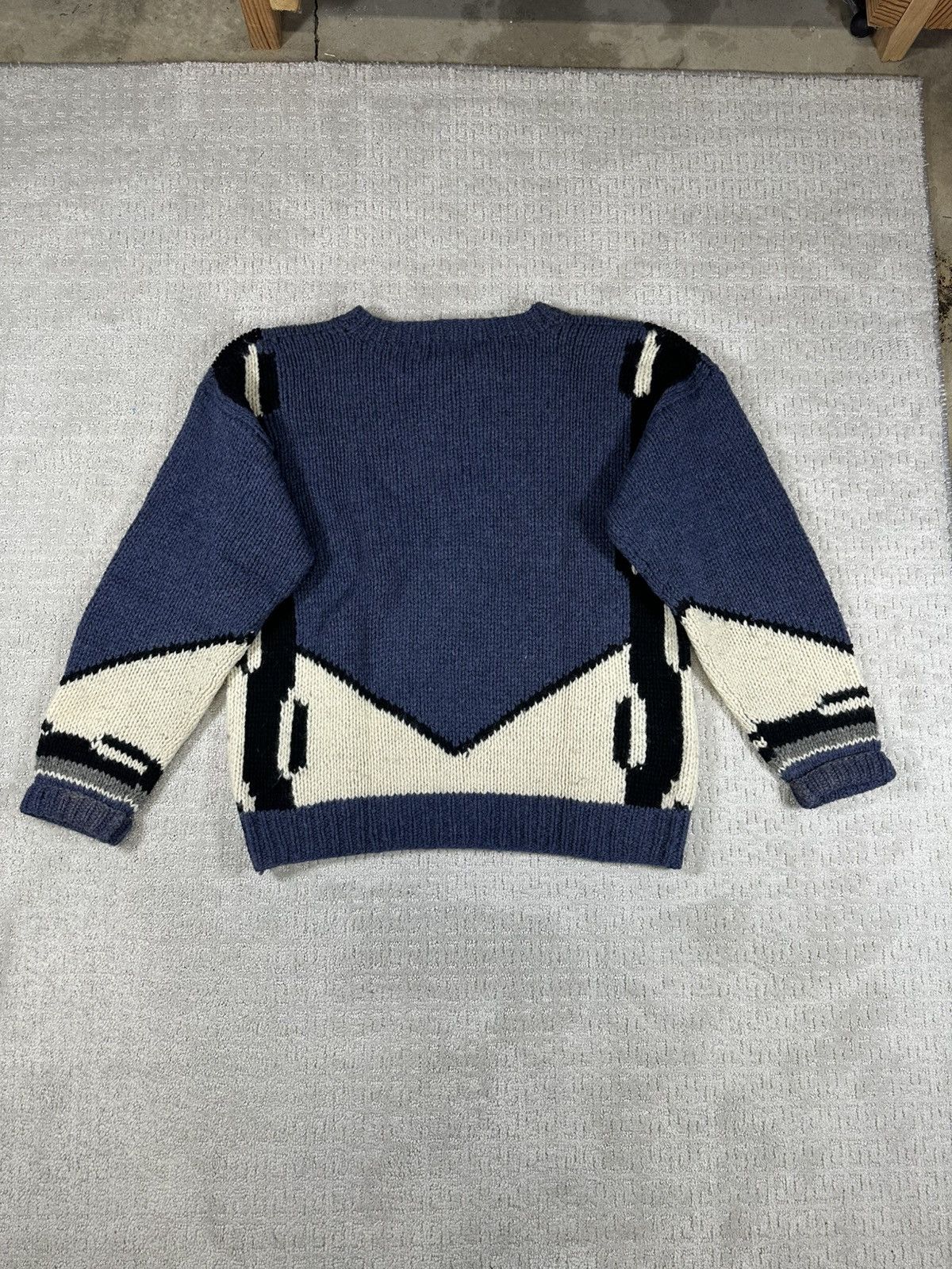 Woolrich Woolen Mills Vintage Woolrich Goose Knit Sweater Size US L / EU 52-54 / 3 - 2 Thumbnail