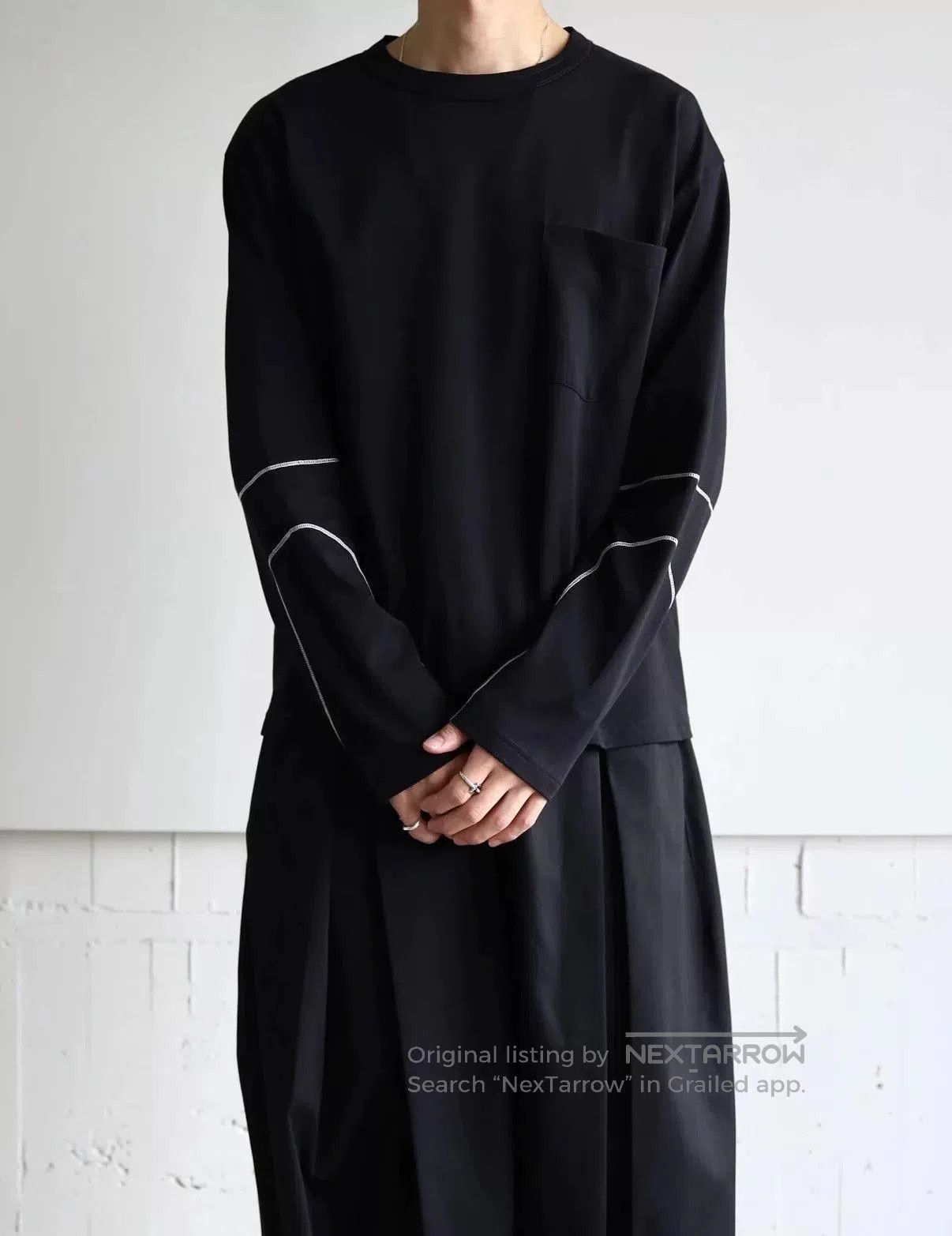 SAGE NATION Sage Nation 25SS Contrast Stitch Longsleeve T. Size US M / EU 48-50 / 2 - 1 Thumbnail