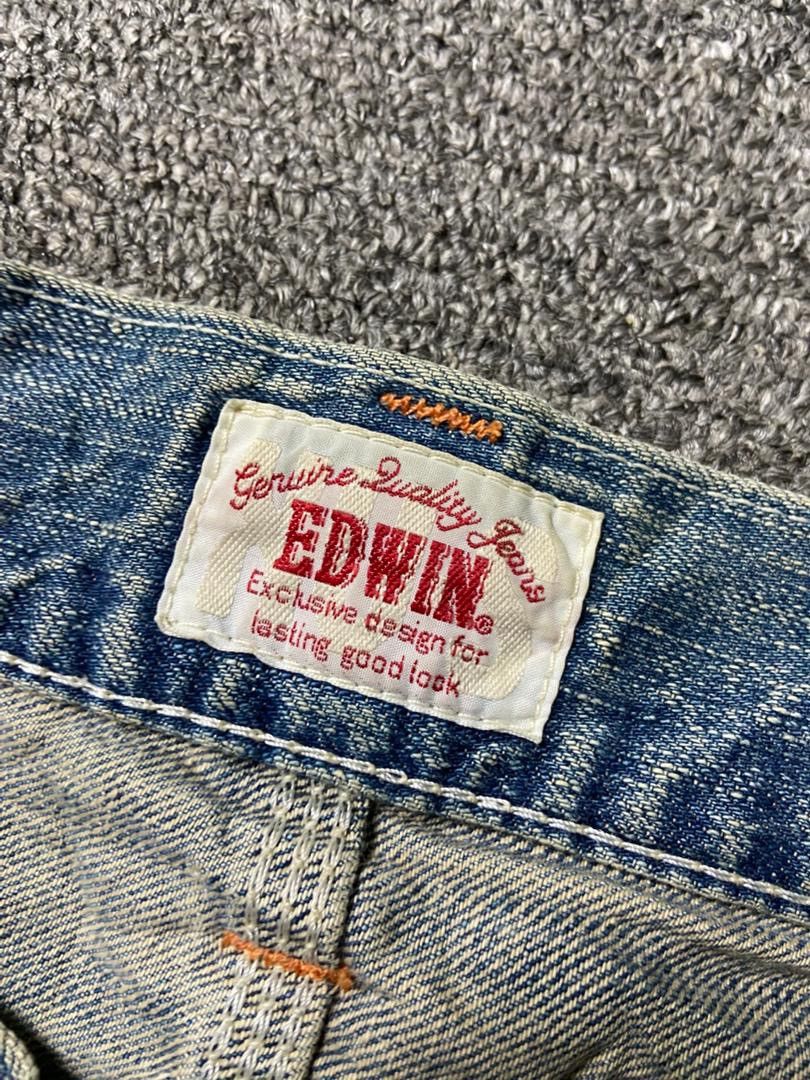 Edwin Vintage EDWIN Genuine Distressed Jeans (143) Size US 37 - 7 Thumbnail